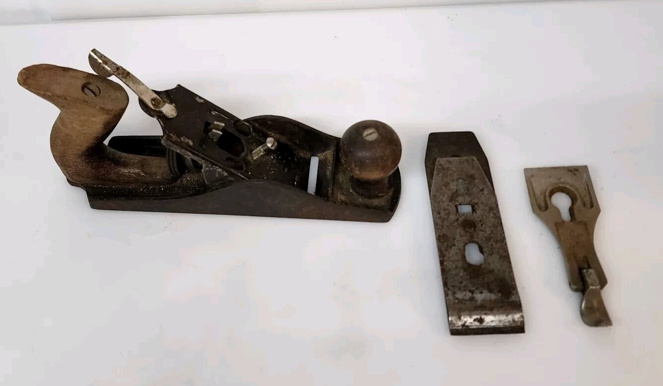 Vintage Craftsman? Smooth Bottom Wood & Steel Plane Planer Hand Tool 9.5\