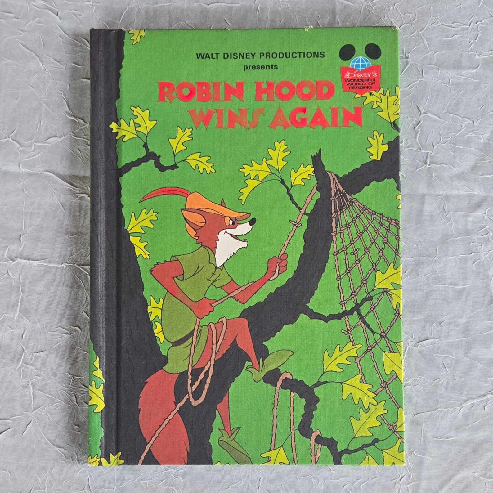 Walt Disney Productions Robin Hood Wins Again / Hardcover Book Walt Disney Productions Robin Hood Wins Again / Hardcover Book