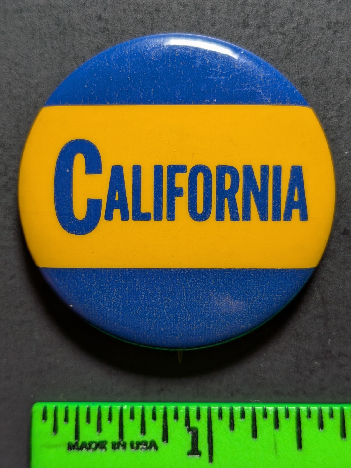 Vintage California College University Pinback Pin