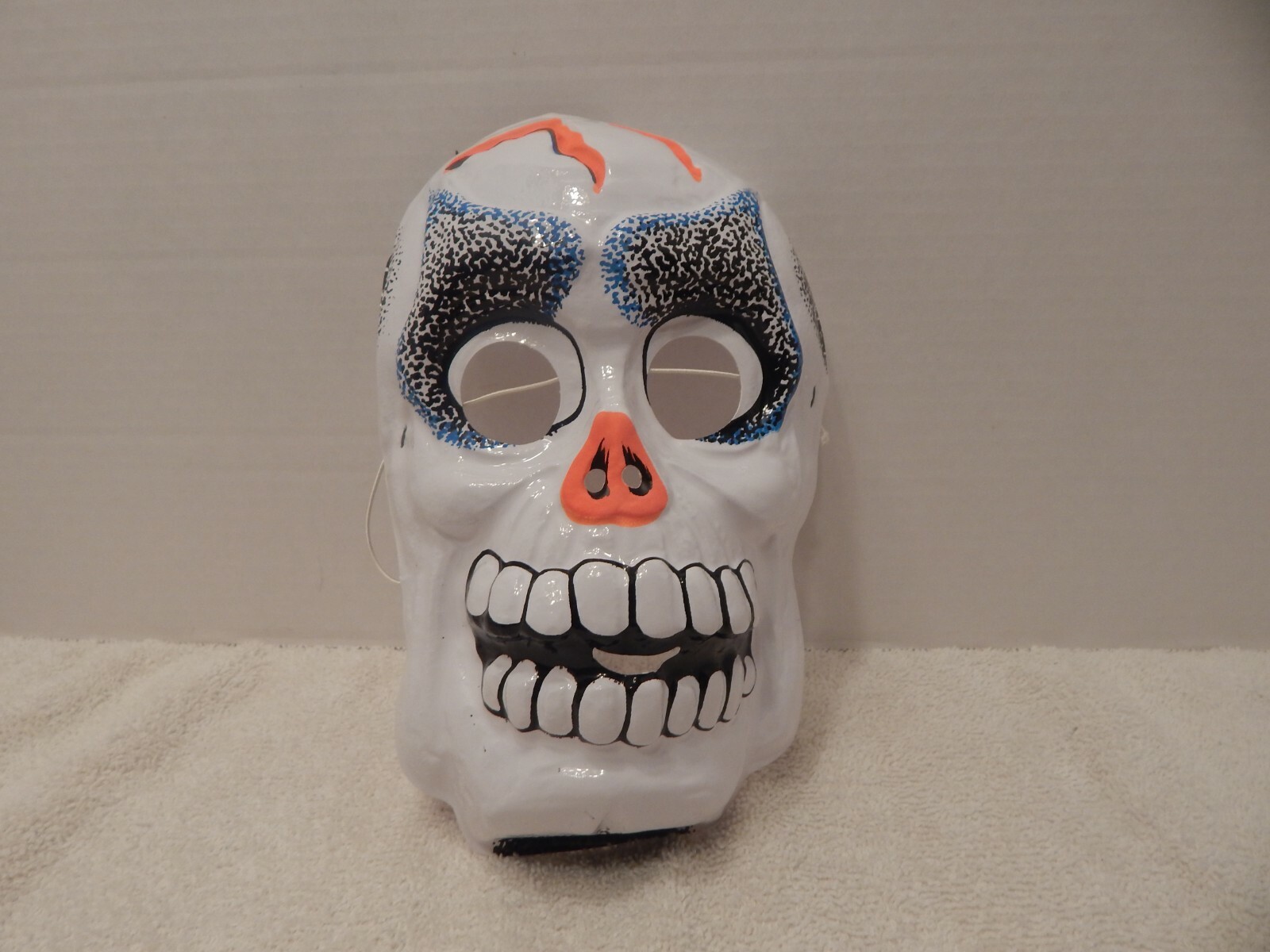 Vintage 1987 Ben Cooper Skeleton Halloween Mask NOS Perfect Vintage 1987 Ben Cooper Skeleton Halloween Mask NOS Perfect