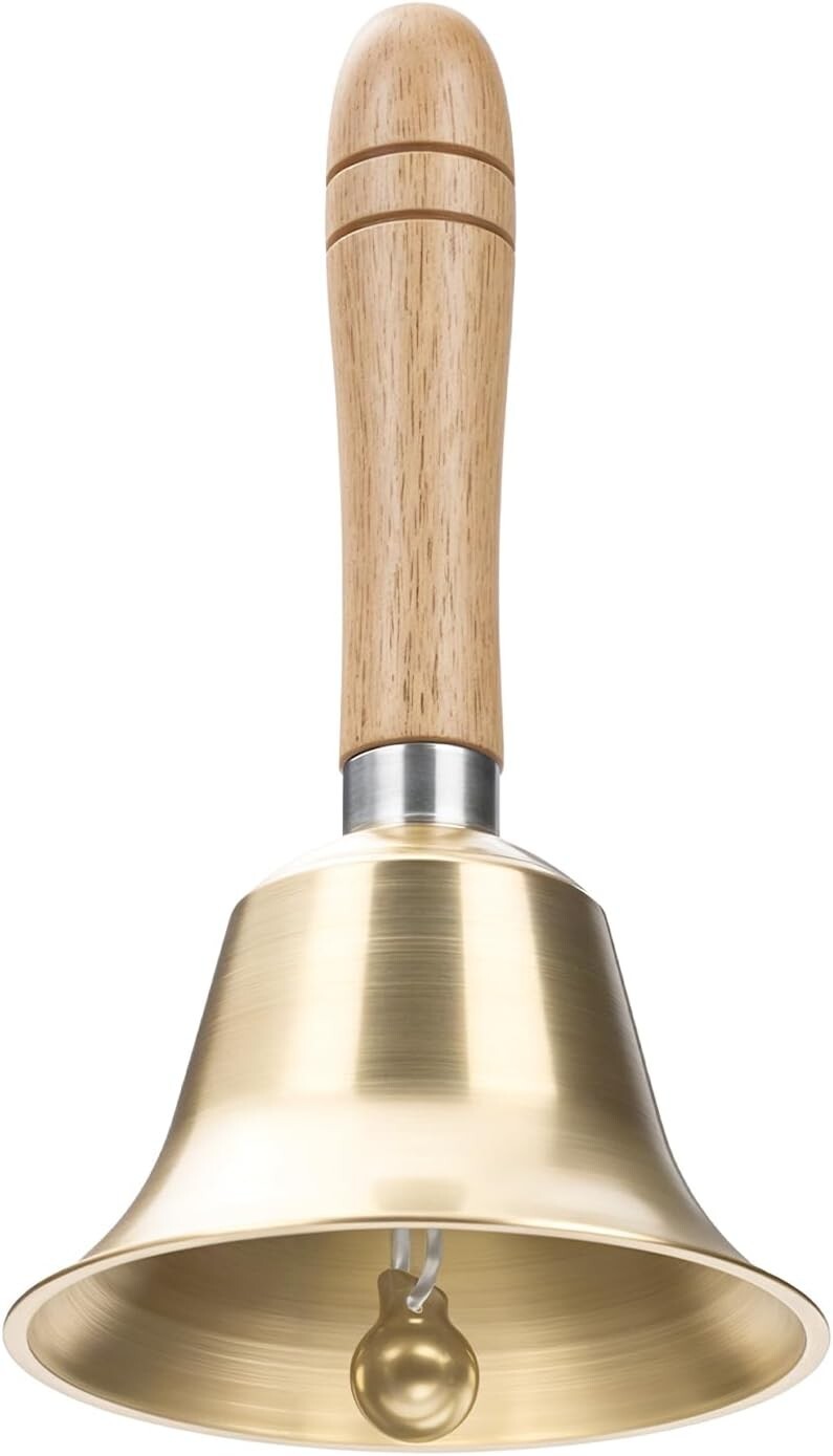 Super Loud Hand Bell - Solid Brass Call Bell for Elderly at Home Super Loud Hand Bell - Solid Brass Call Bell for Elderly at Home