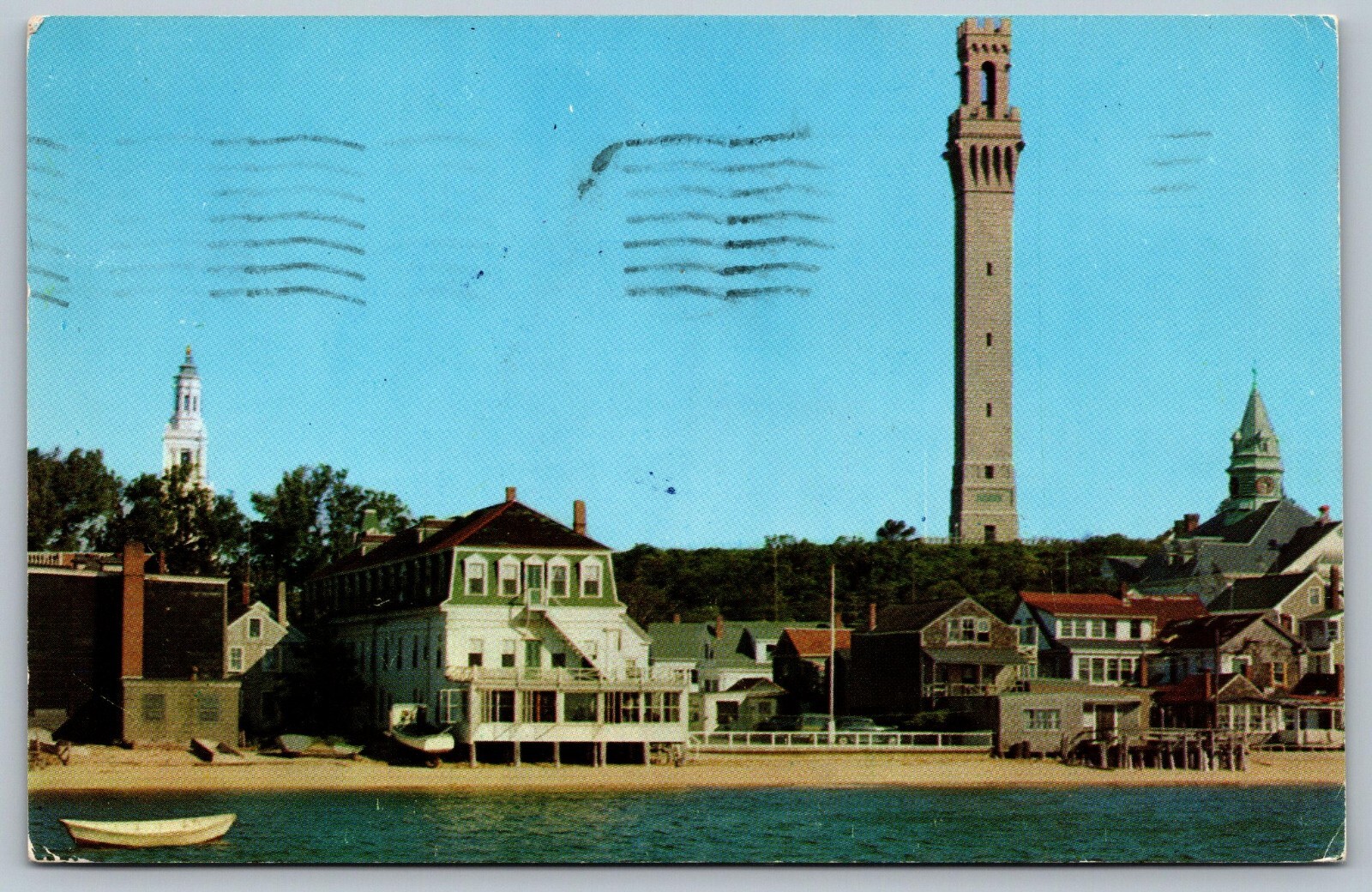 1958 Waterfront Provincetown Cape Cod Massachusetts MA Posted Postcard L1