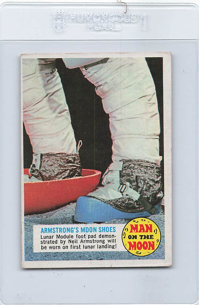 1970 Topps Man On The Moon #11 Armstong\'s Moon Shoes EX *DA-D4698