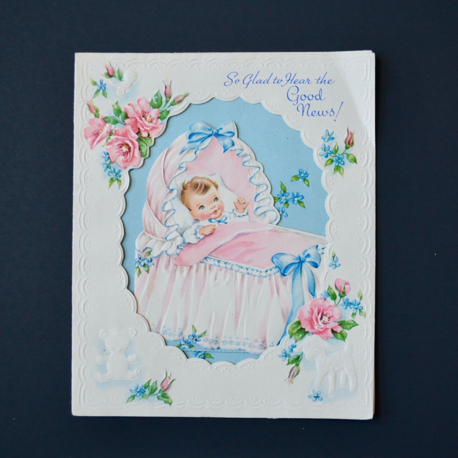 Vintage Unused Baby Congratulations Card