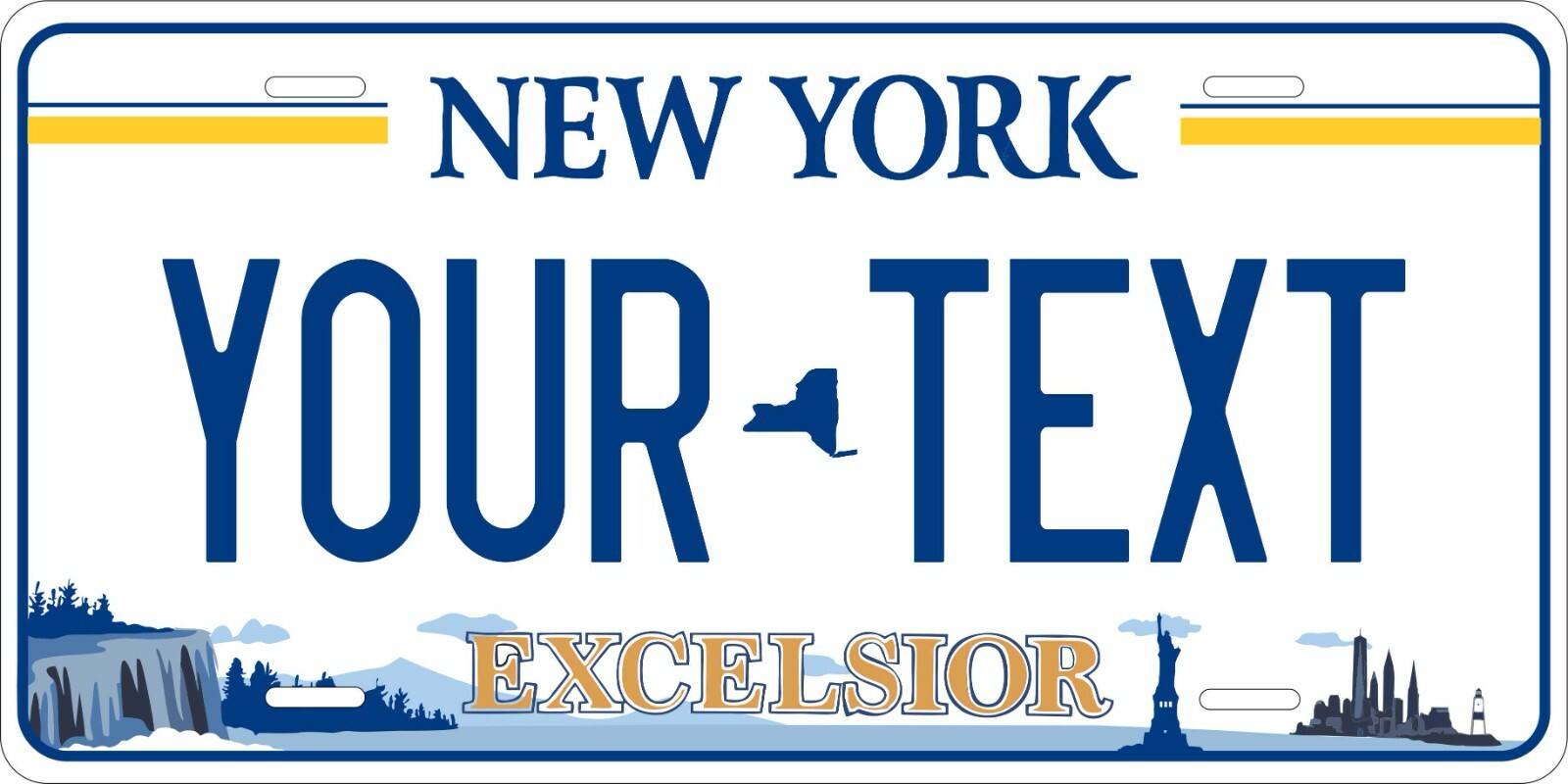 New York 2020 License Plate Personalized Custom Car Auto Bike Motorcycle Moped New York 2020 License Plate Personalized Custom Car Auto Bike Motorcycle Moped