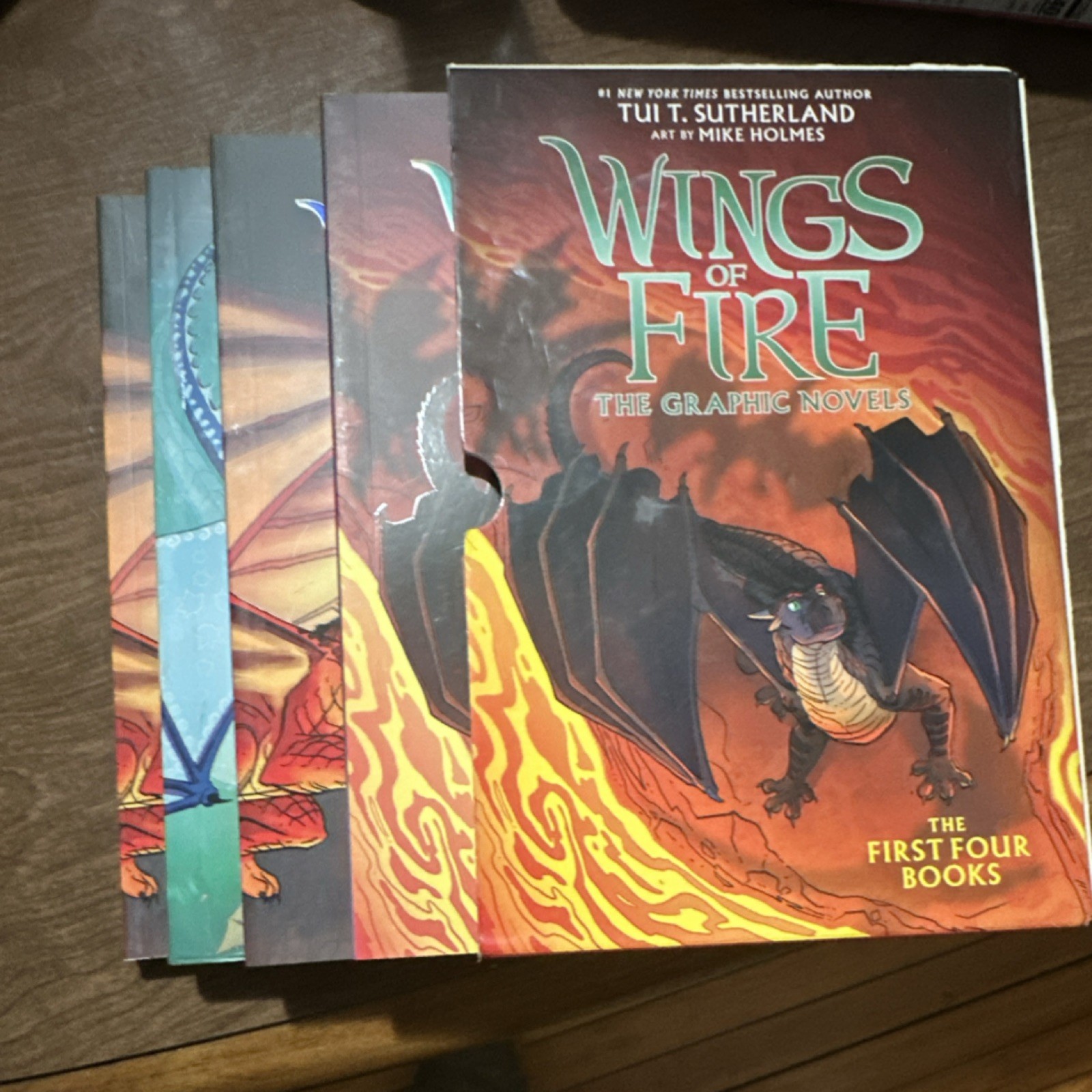 Wings of Fire Graphic Novel Set Softcover Tui T. Sutherland Mike Holmes Dragons