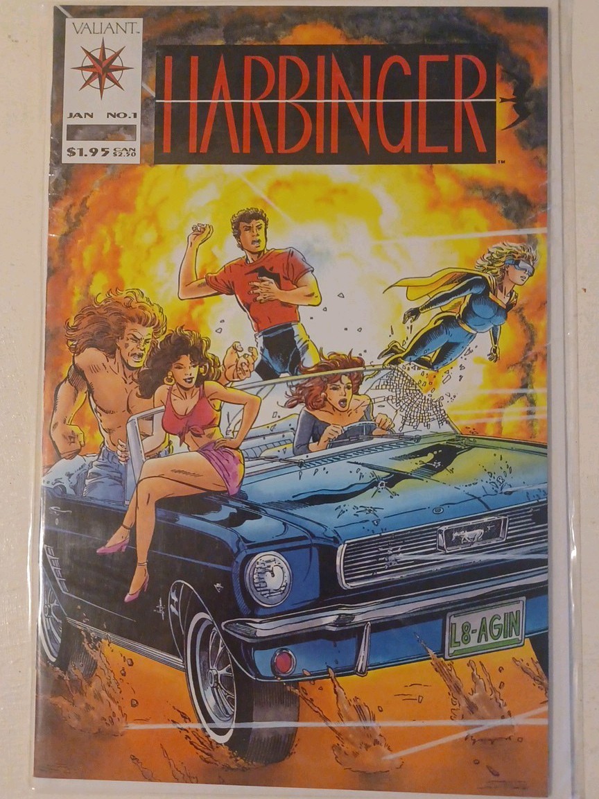 Harbinger #1 Valiant Comics Jan 1992 1st Issue Key Comic Book Acclaim Ad Back Harbinger #1 Valiant Comics Jan 1992 1st Issue Key Comic Book Acclaim Ad Back