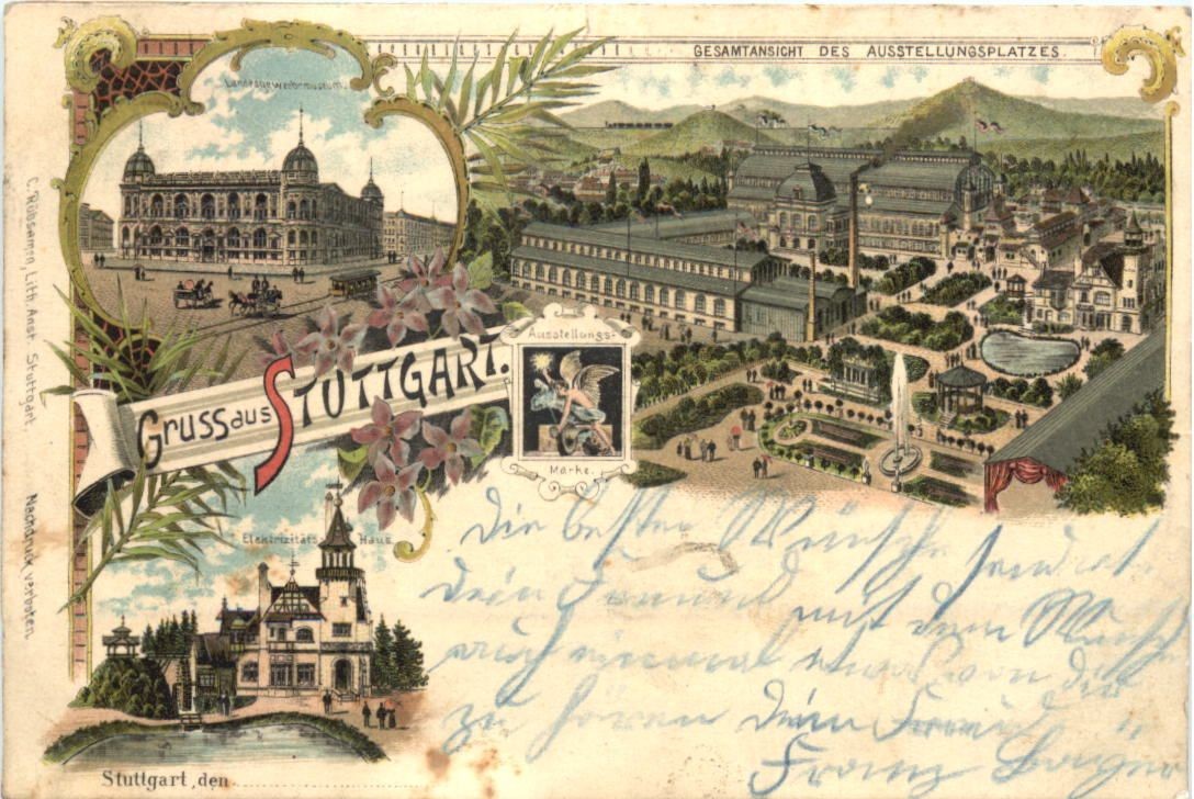 Greetings from Stuttgart - Litho -760244