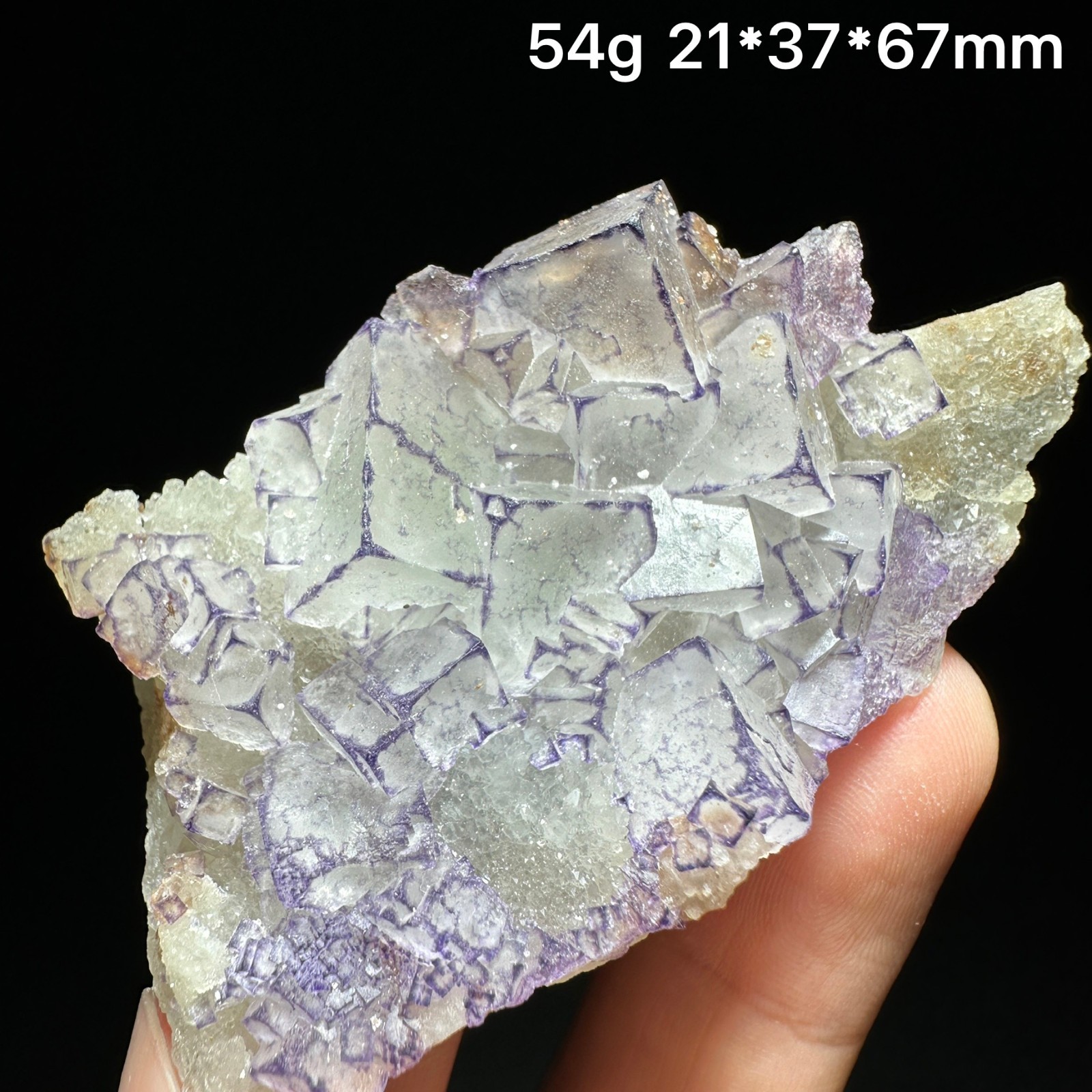 Natural Purple Fluorite Border Crystal Mineral Specimen Home Decor Healing