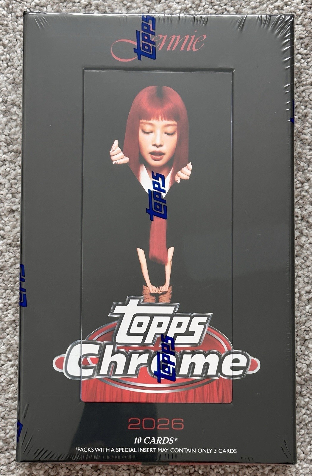 2026 Topps Chrome x JENNIE New Factory Sealed Hobby Box BLACKPINK In Hand
