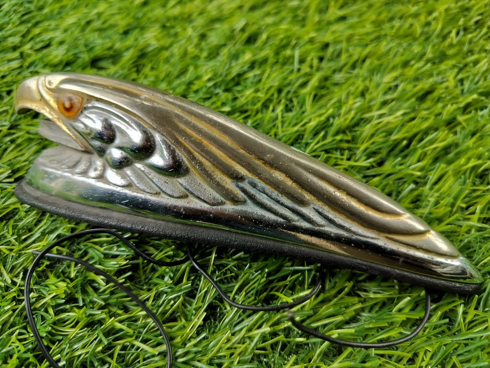 Vintage Harley Davidson Touring eagle head front ornament