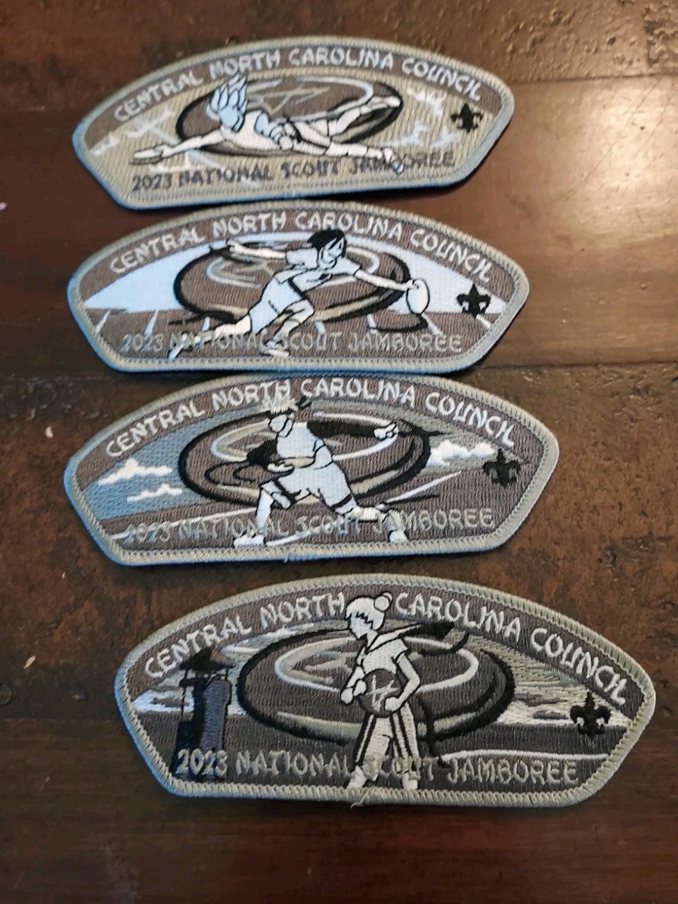2023 BSA Central N. Carolina OA 188 Jamboree YU-GI-OH 4 Patch Lot - 100 MADE