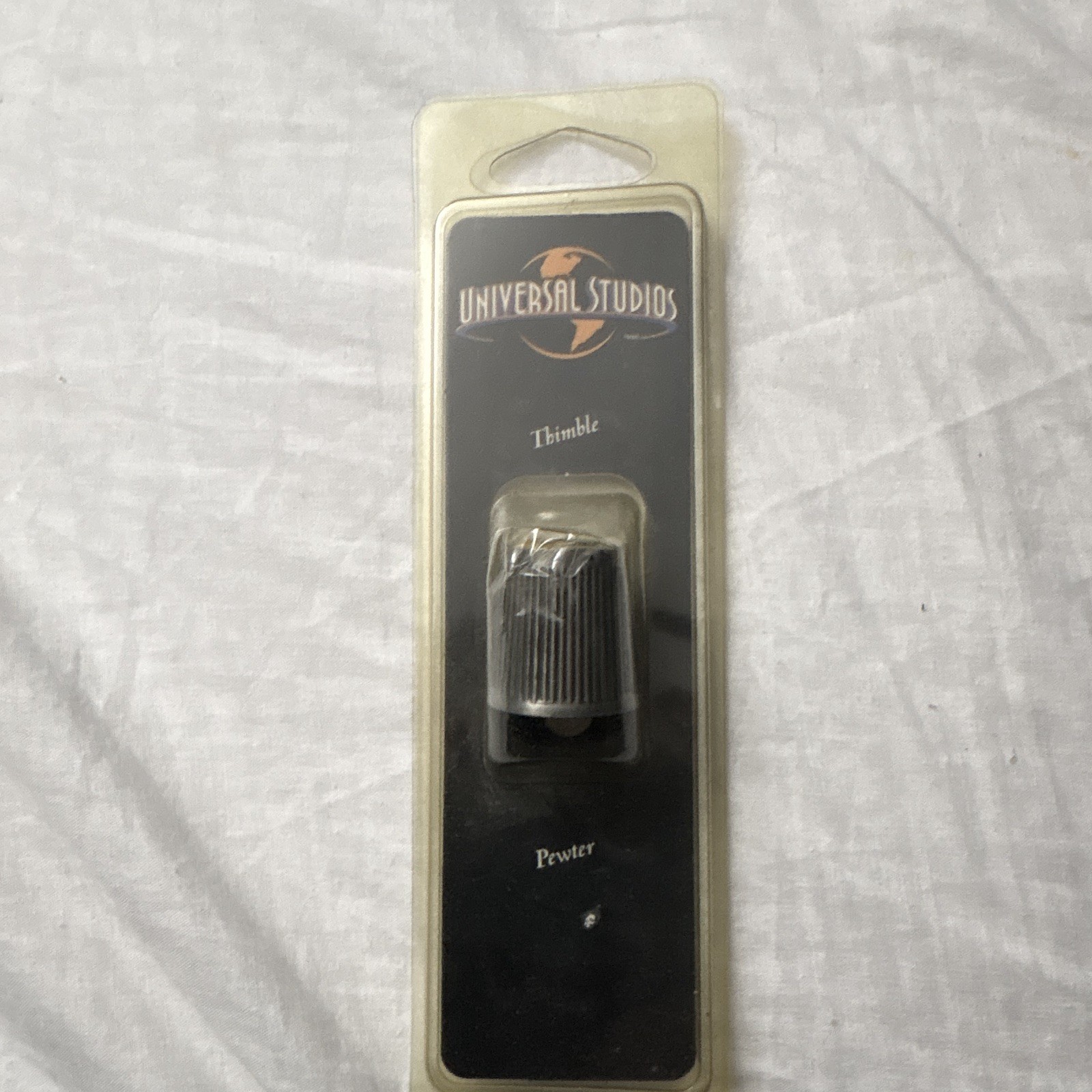 Vintage Universal Studios Pewter Thimble Collectible Souvenir Original Packaging Vintage Universal Studios Pewter Thimble Collectible Souvenir Original Packaging