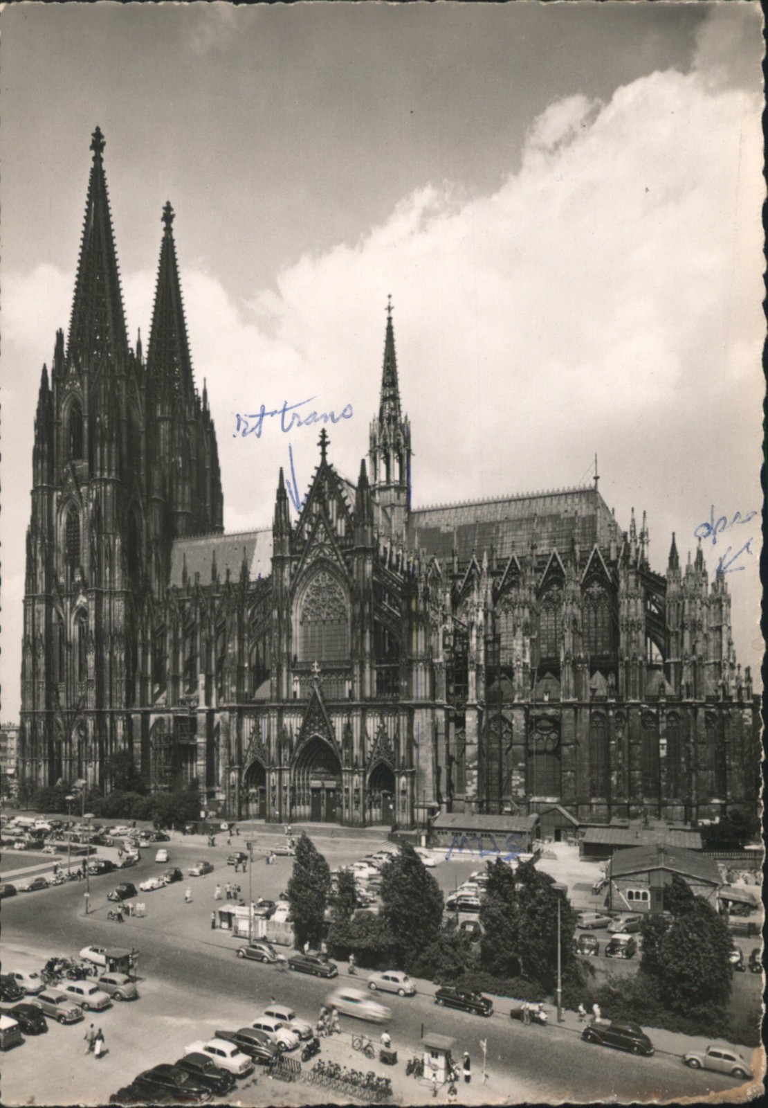 Koln, Germany am Rhein Dom Sudseite Original Vintage Postcard