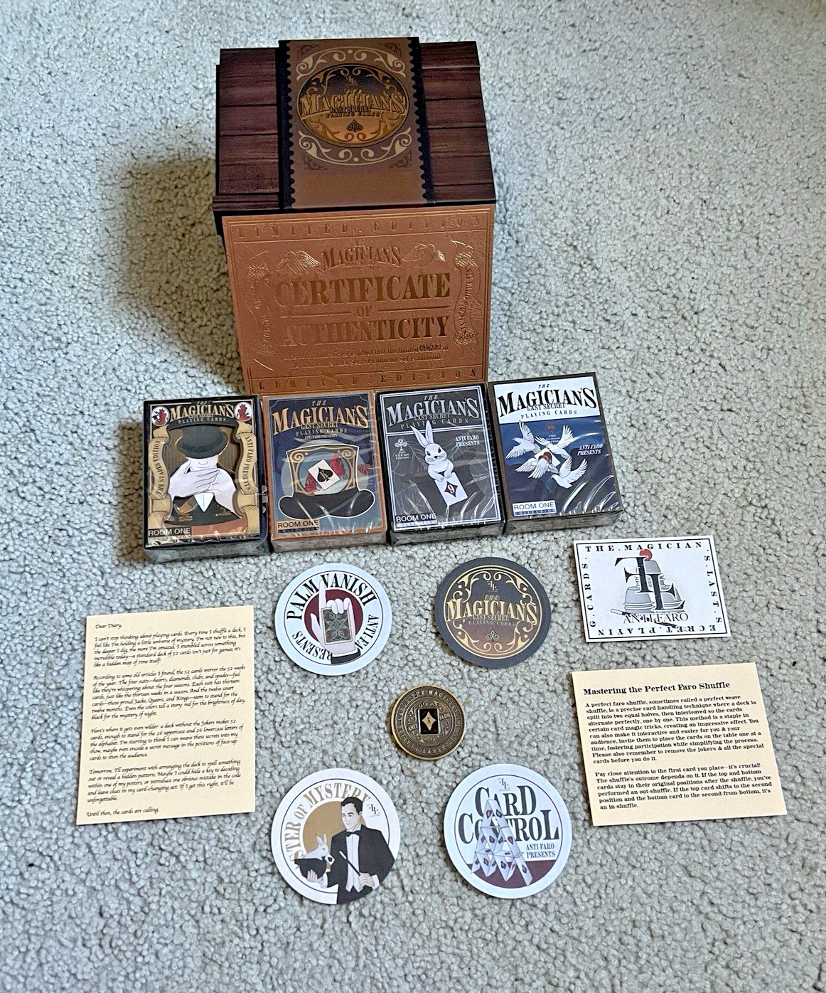 The Magician’s Last Secret Playing Cards - Collector’s Set - Room One