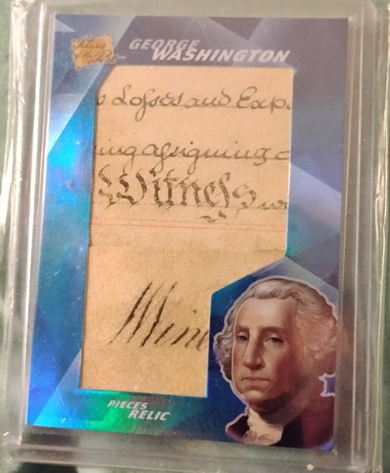 2021 Pieces of the Past George Washington Relic Card #322 Authentic Handwritten 2021 Pieces of the Past George Washington Relic Card #322 Authentic Handwritten