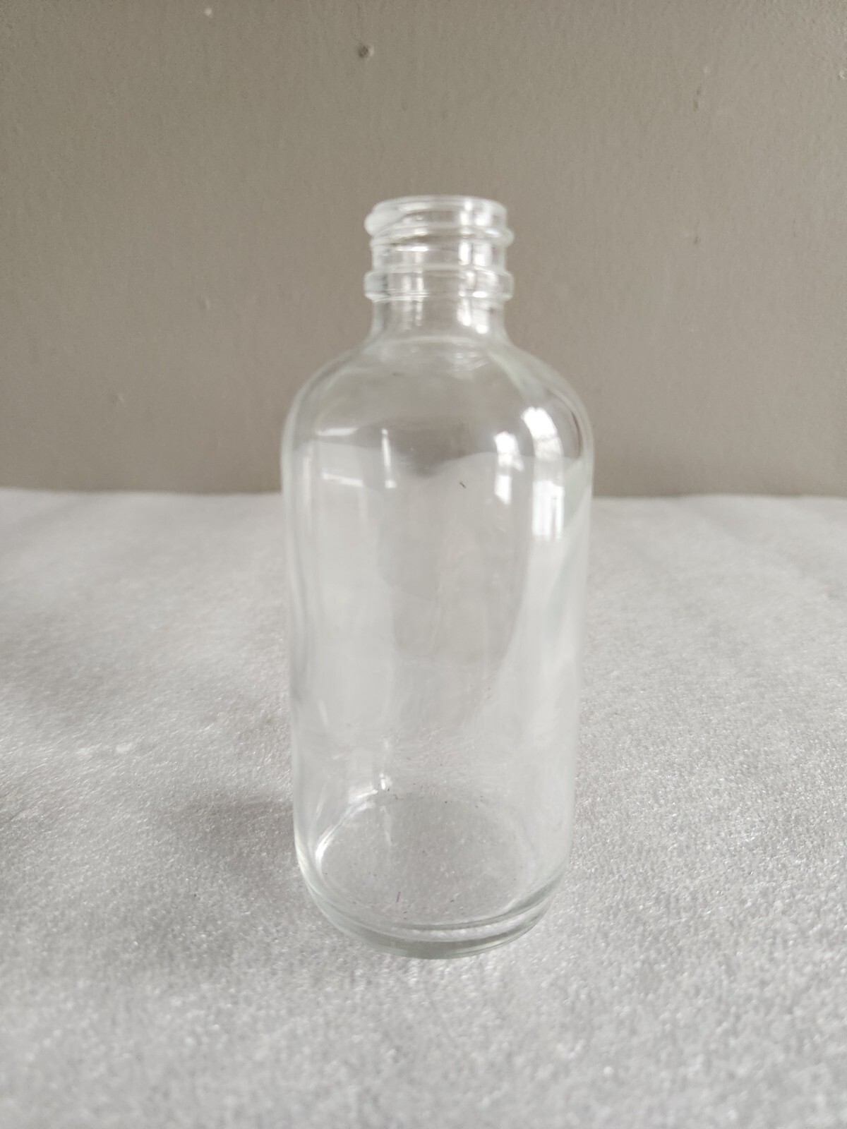 Vintage Clear Glass Medicine Bottle 4¼