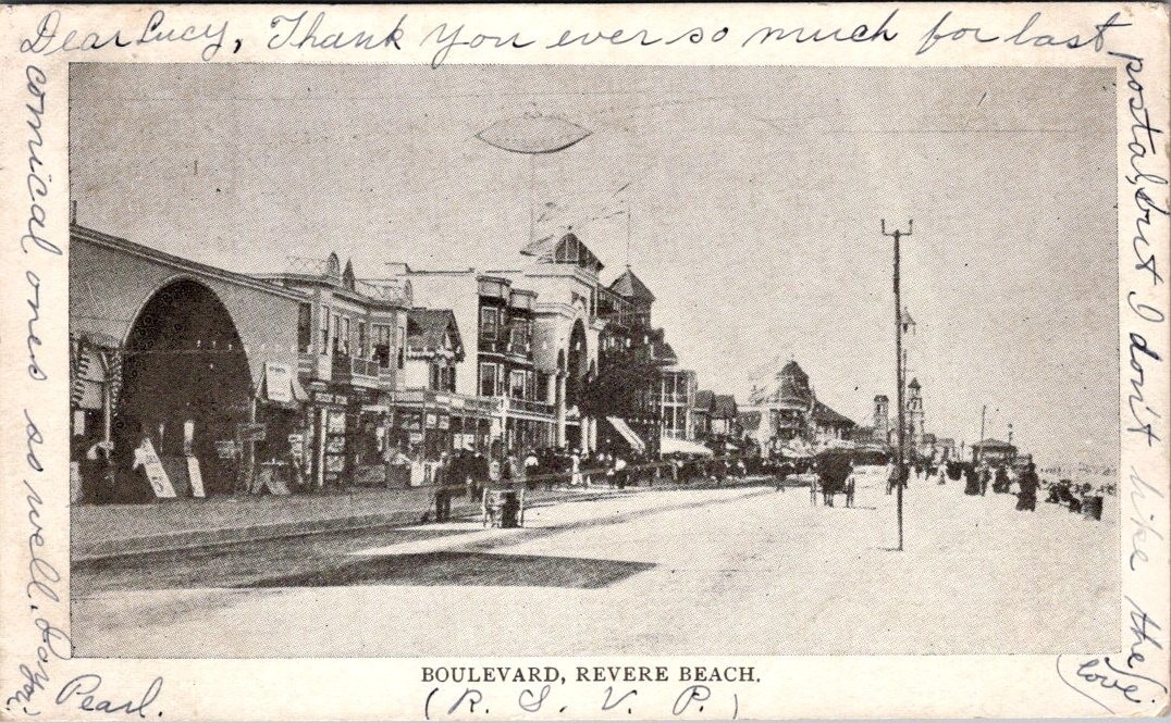 1905 Antique Undivided Postcard from The Boulevard On Revere Beach, 2088B 1905 Antique Undivided Postcard from The Boulevard On Revere Beach, 2088B