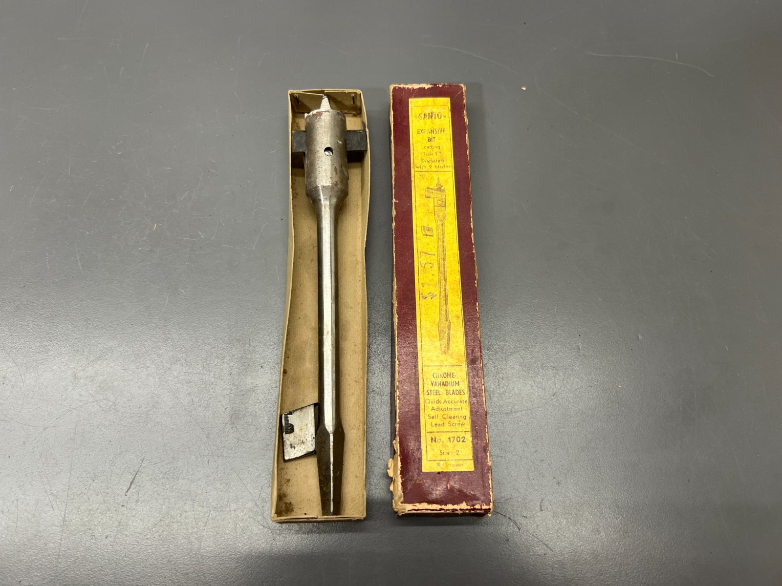 (U) VINTAGE SANTO EXPANSIVE AUGER BIT No. 1702 7/8\