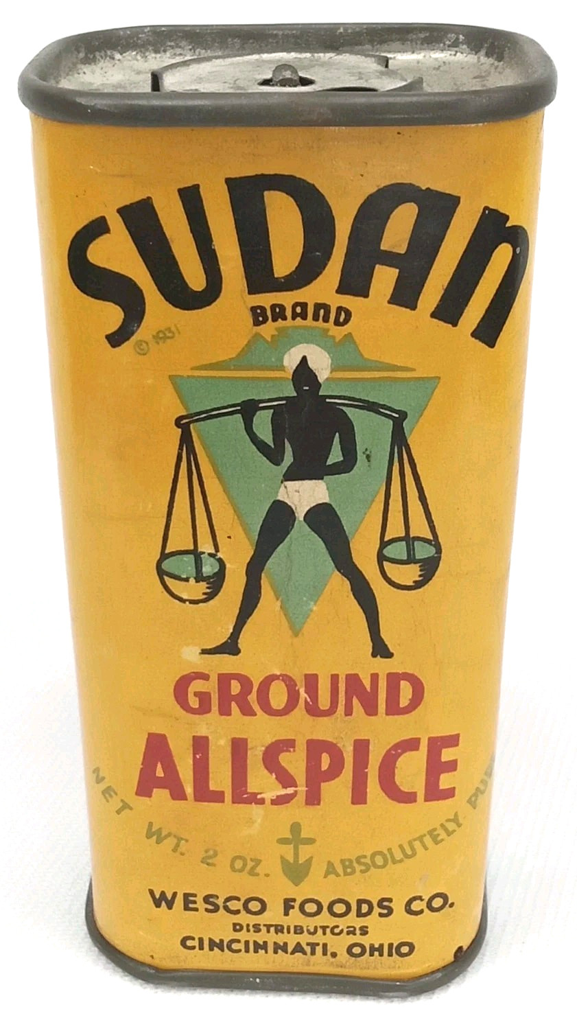Antique 1930s Advertising Spice Container Christmas Display Wesco Foods Allspice Antique 1930s Advertising Spice Container Christmas Display Wesco Foods Allspice