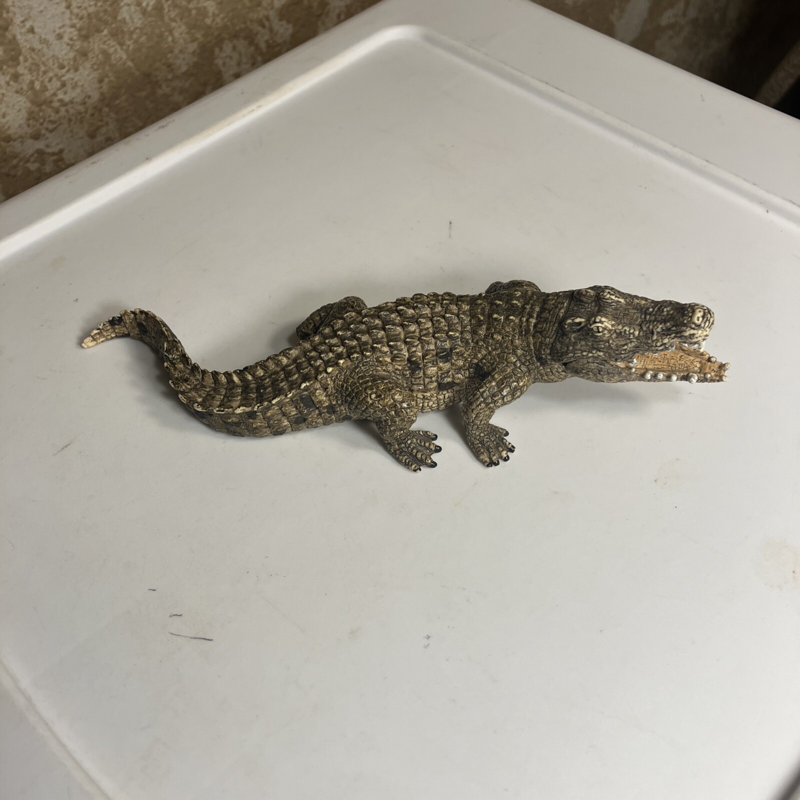 Schleich Alligator Crocodile 7” Figure With Movable Jaw D-73527 2014 Pre-owned