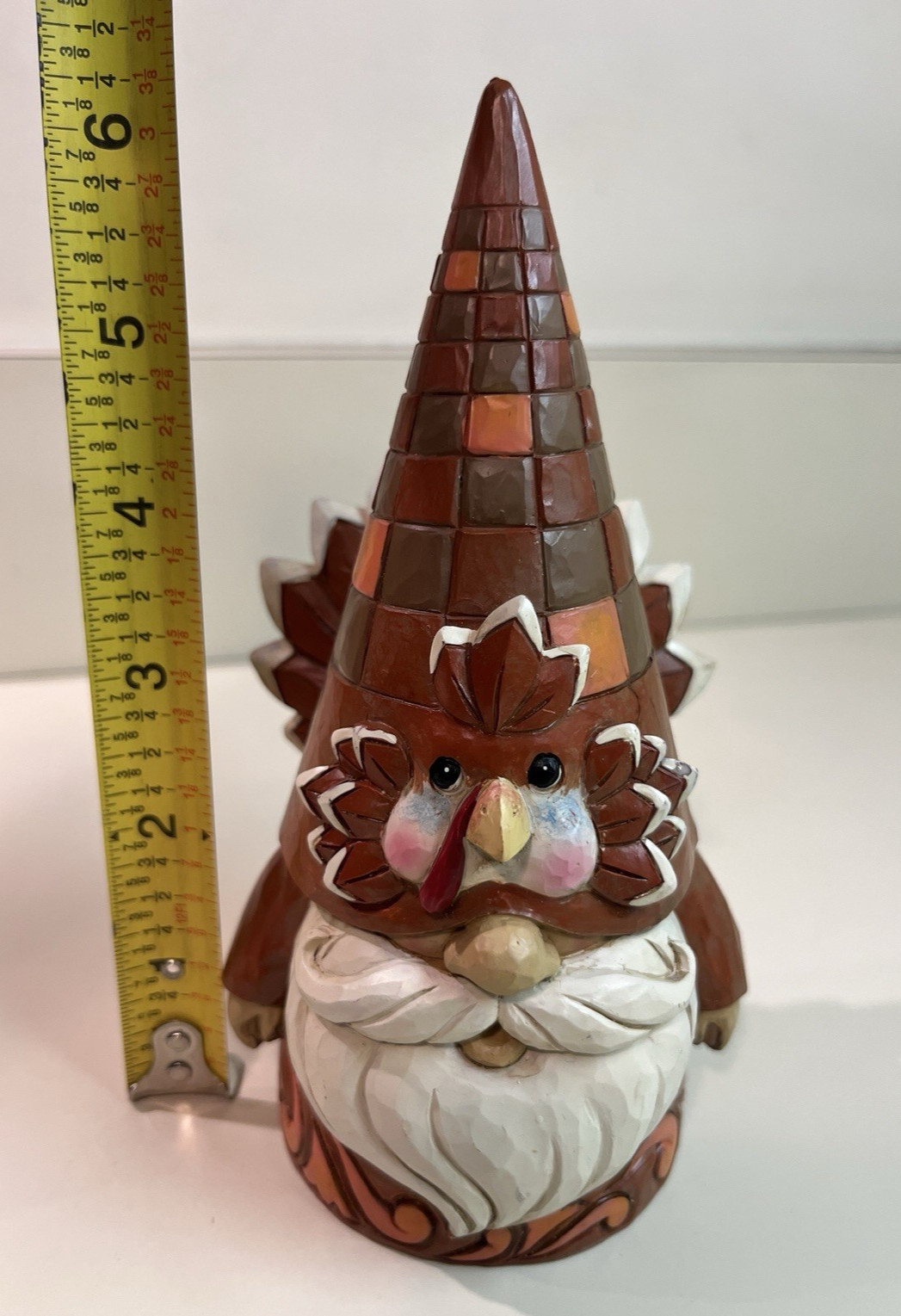 Jim Shore Gobble Til You Wobble Turkey Gnome Figurine 6014496 Thanksgiving Decor