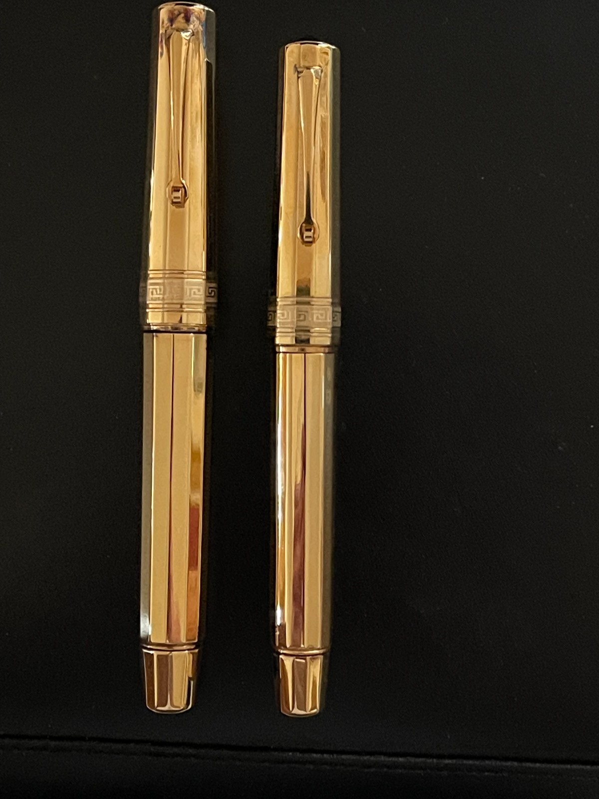 Omas , extremely rare solid 18k gold set #18, Paragon and Milord fountain pens Omas , extremely rare solid 18k gold set #18, Paragon and Milord fountain pens