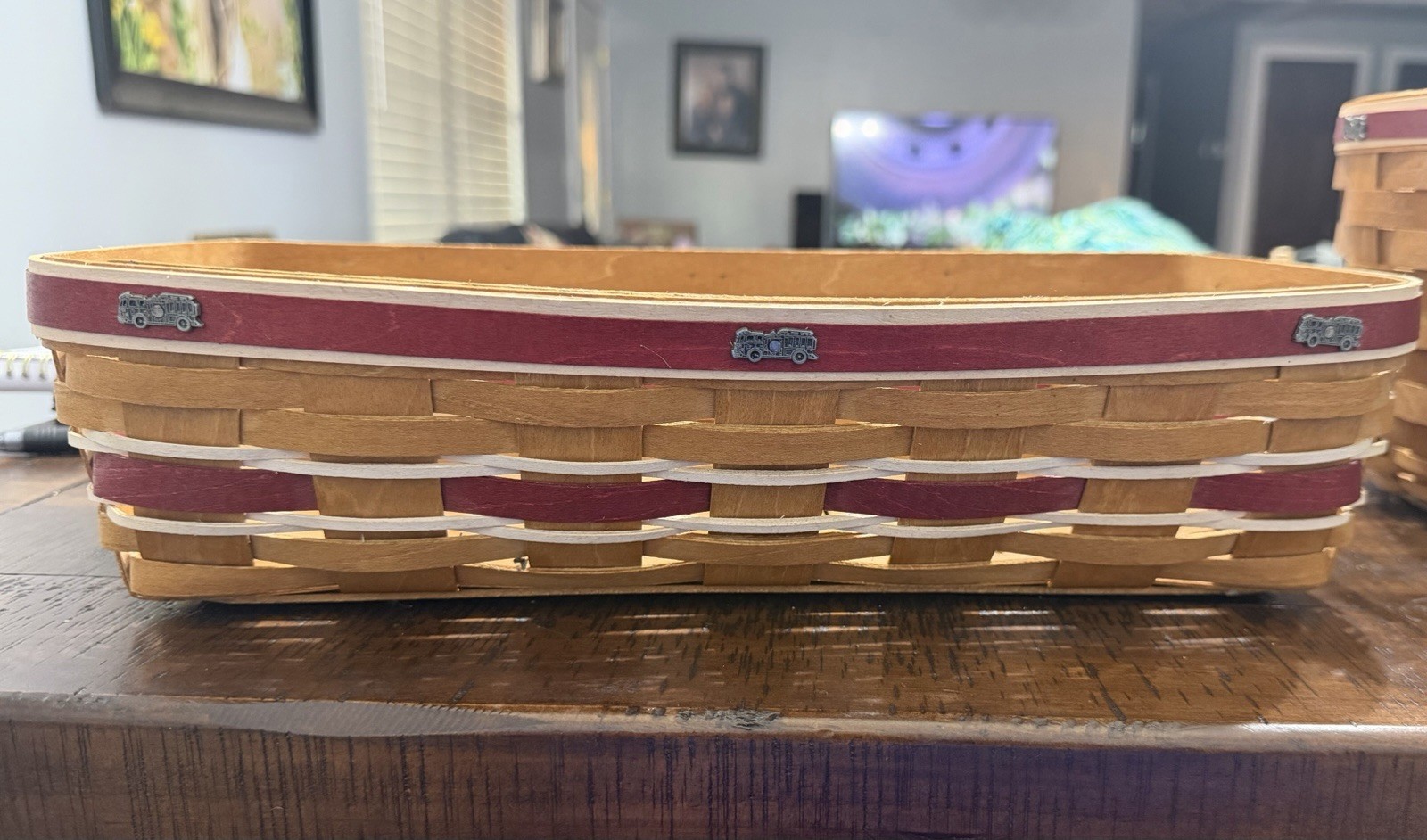 Very Rare Firefighter Longaberger Basket. Made for Marathon Petroleum Firefight
