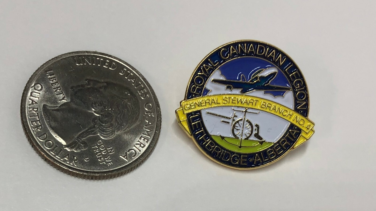 Royal Canadian Legion Lethbridge Alberta General Stewart Br #4 Pin
