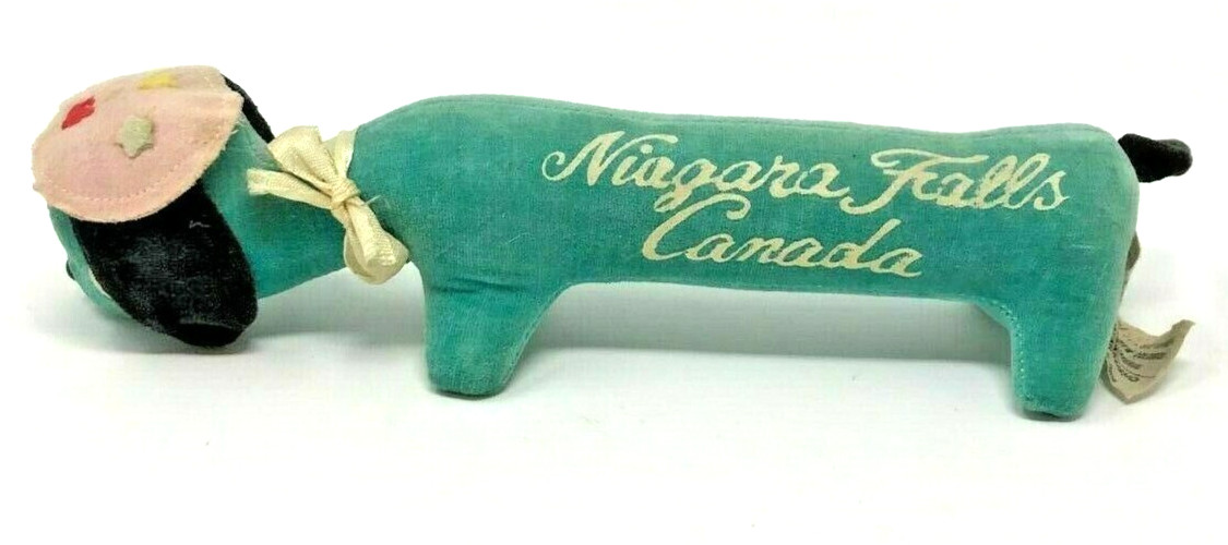 1950\'s - 60\'s Vintage Niagara Falls Canada Souvenir Dashhound Plush Dog 11\ 1950\'s - 60\'s Vintage Niagara Falls Canada Souvenir Dashhound Plush Dog 11\