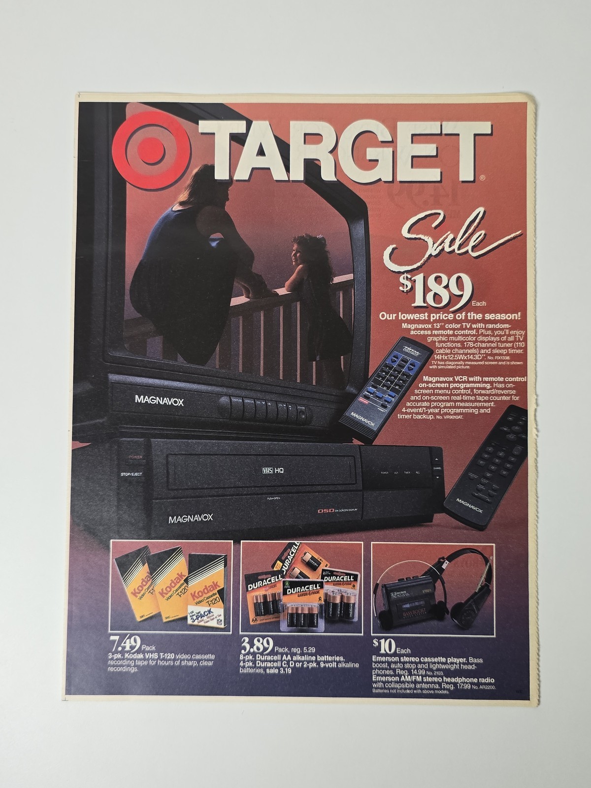 1991 Target Circular Magnavox Electronics Home Fashion Vintage Ad
