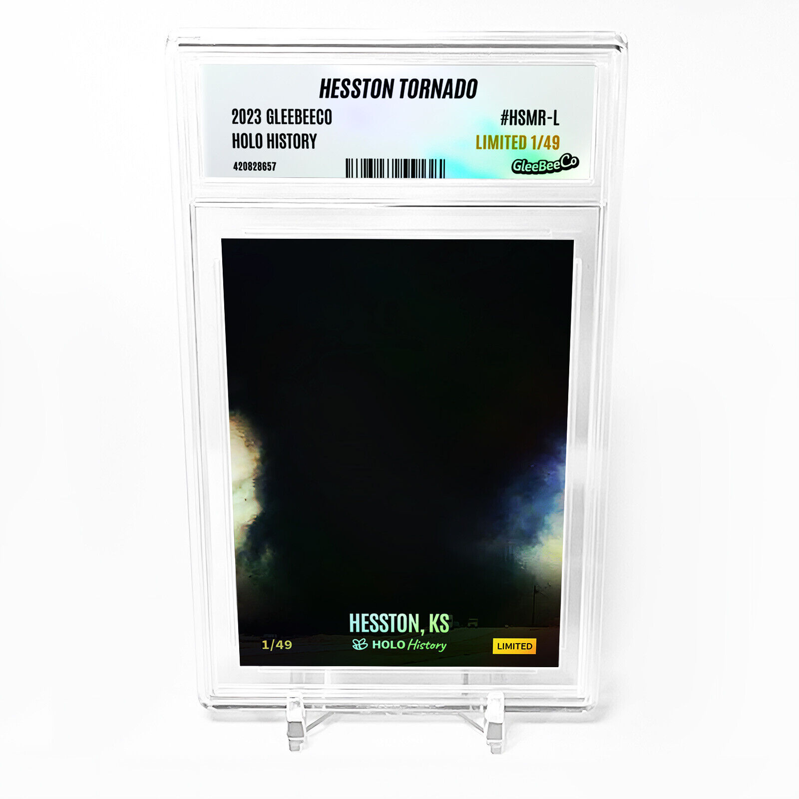 HESSTON, KANSAS TORNADO Card 2023 GleeBeeCo Holo #HSMR-L - Limited Edition /49