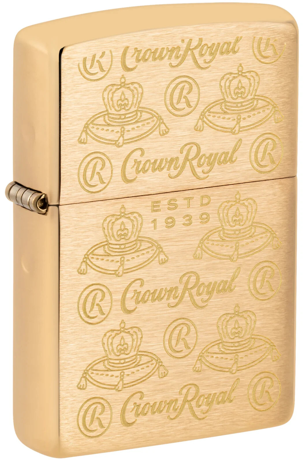 Zippo Crown Royal® Elegance Design Brushed Brass Laser Engrave 46299 Zippo Crown Royal® Elegance Design Brushed Brass Laser Engrave 46299