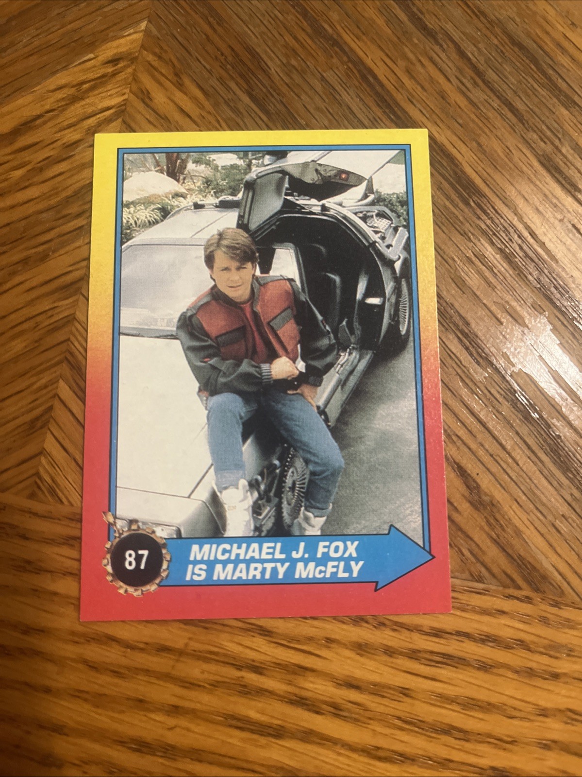 1989 Topps Back to the Future Part II #87 Michael J. Fox Marty McFly - Rookie RC 1989 Topps Back to the Future Part II #87 Michael J. Fox Marty McFly - Rookie RC