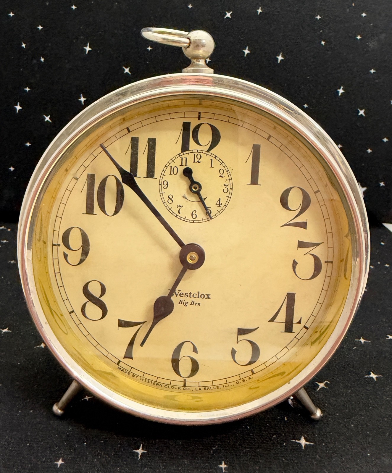 Antique Westclox Big Ben 1A Peg Leg Wind-Up Alarm Clock Non-Working 1920's Antique Westclox Big Ben 1A Peg Leg Wind-Up Alarm Clock Non-Working 1920's