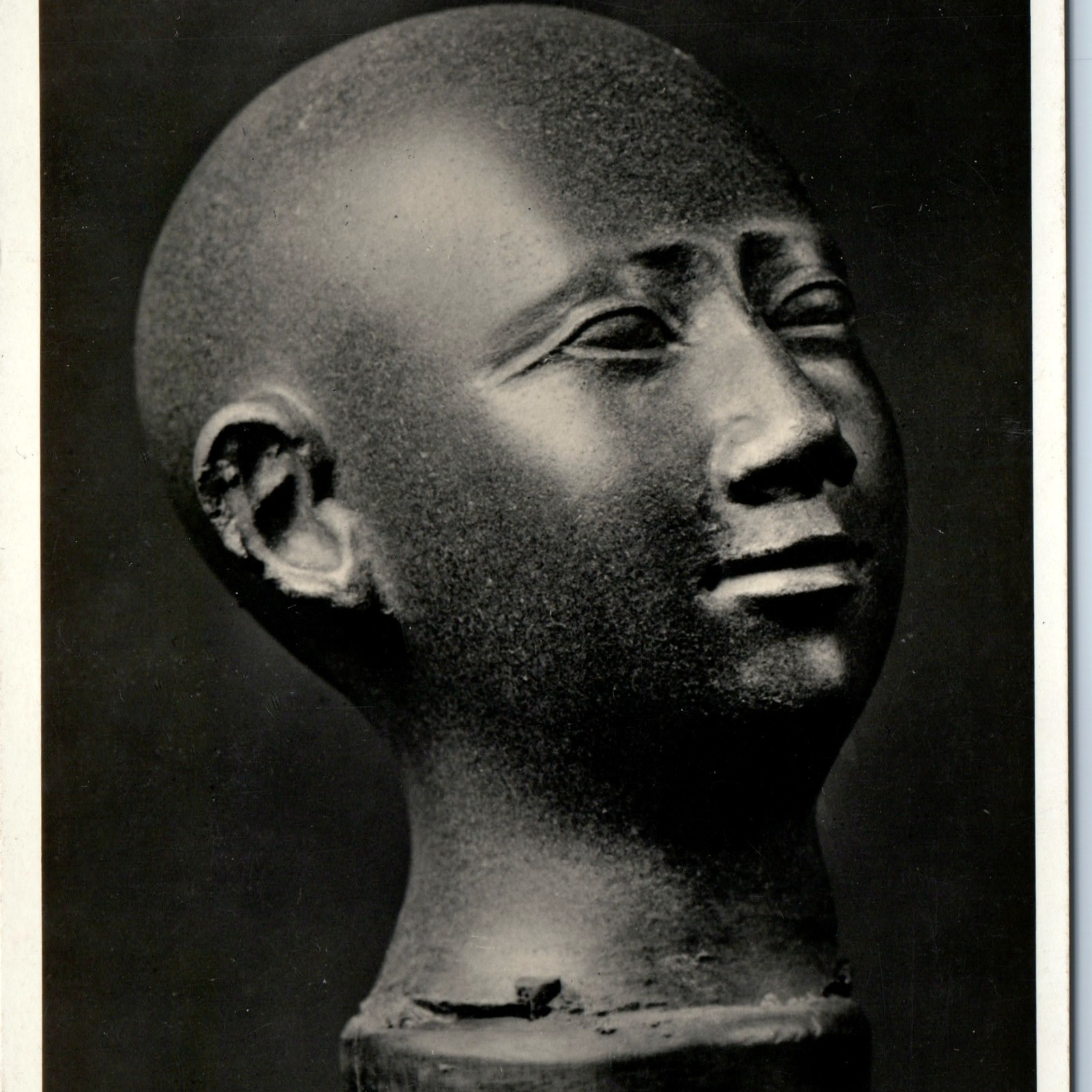 c1920s Florence, Italy RPPC Priest Neith Goddess Egyptian Museum Head Stone A361