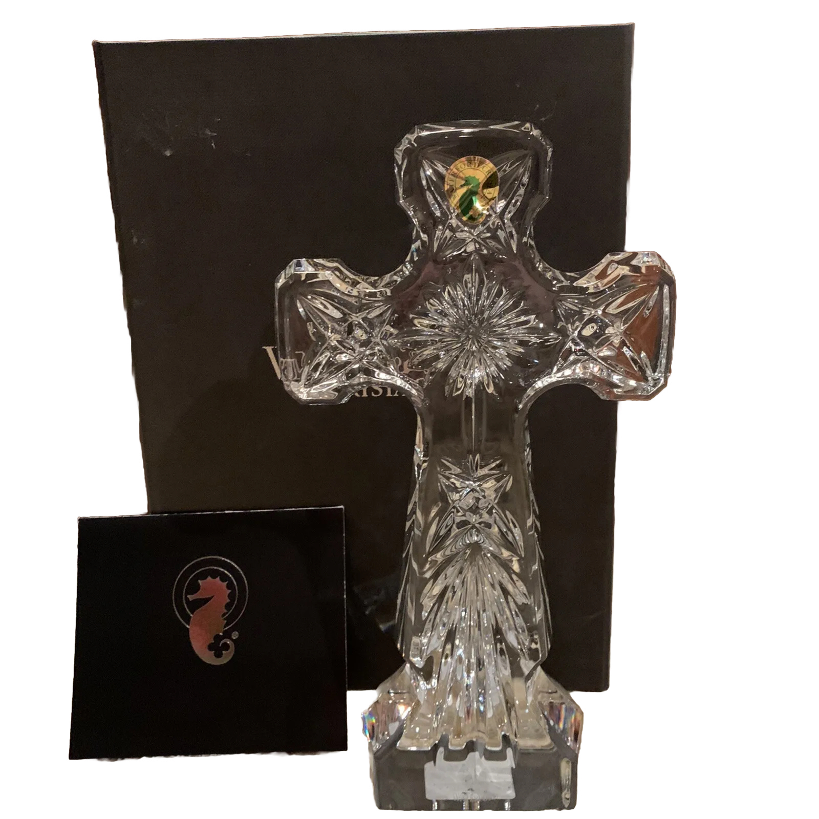 🔮✝️Beautiful Waterford Crystal Spirituality Kells Standing Cross Easter 🔮✝️Beautiful Waterford Crystal Spirituality Kells Standing Cross Easter