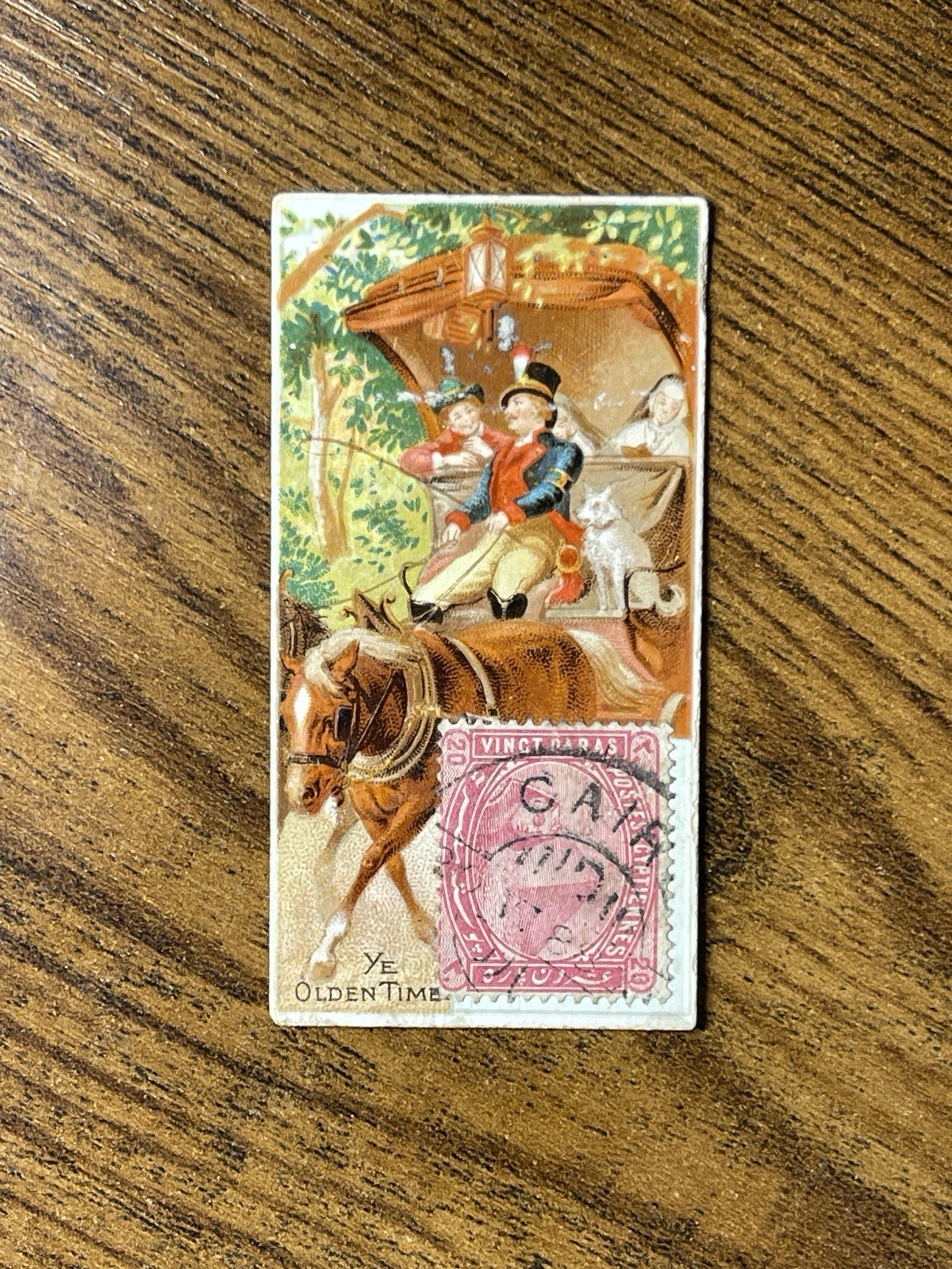 1889 N85 DUKES POSTAGE STAMPS YE OLDEN TIME (FIRST RELIC CARDS)