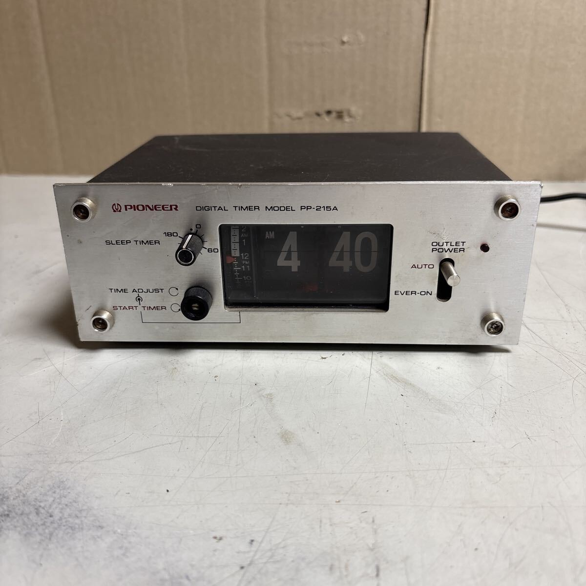 Pioneer PP-215A Digital Timer Flip Clock Style Vintage Working Audio Equipment Pioneer PP-215A Digital Timer Flip Clock Style Vintage Working Audio Equipment