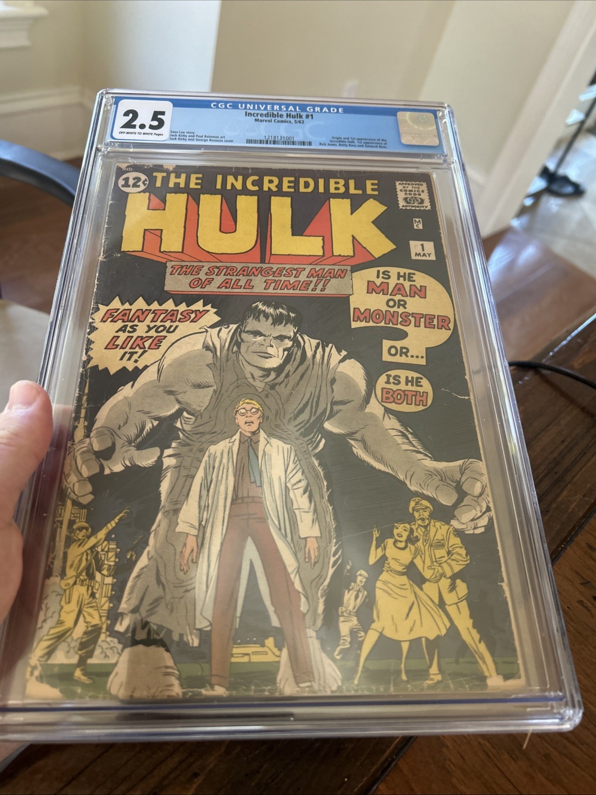 Incredible Hulk #1 CGC 2.5 1962 Silver Age Marvel Grail Book Beautiful Colors Incredible Hulk #1 CGC 2.5 1962 Silver Age Marvel Grail Book Beautiful Colors
