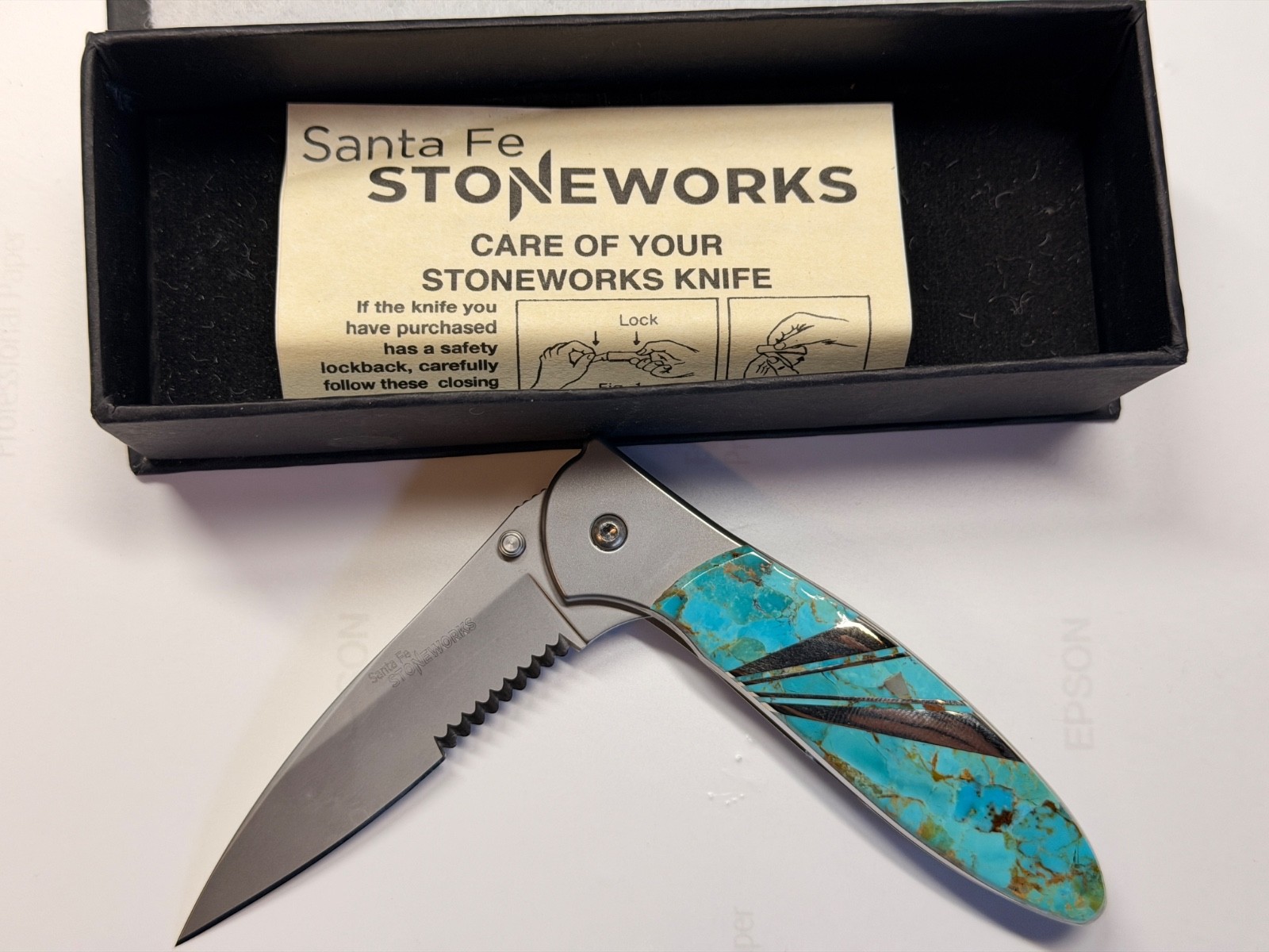 Santa Fe Stoneworks Kershaw Leek Turquoise Santa Fe Stoneworks Kershaw Leek Turquoise