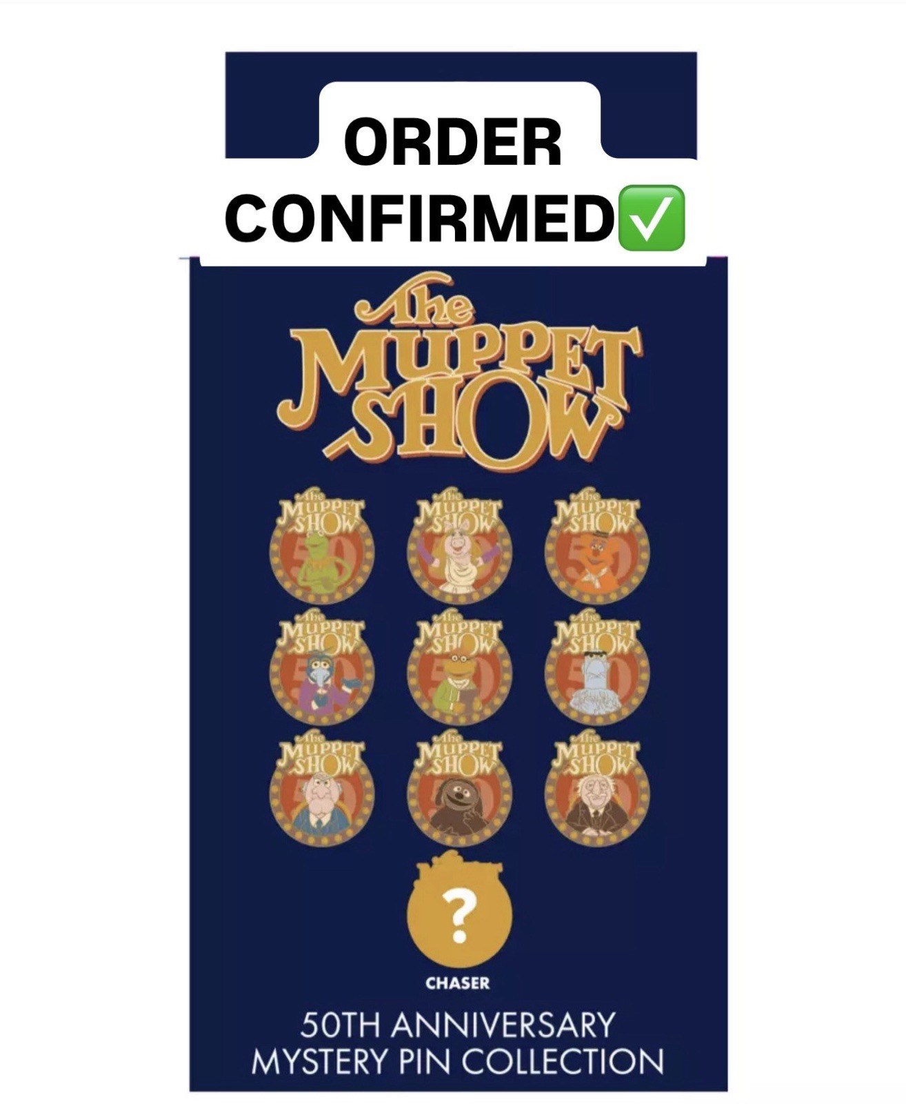 PRESALE D23 50th The Muppets Anniversary Box - 1 Box with 2 Pins - Disney Pin