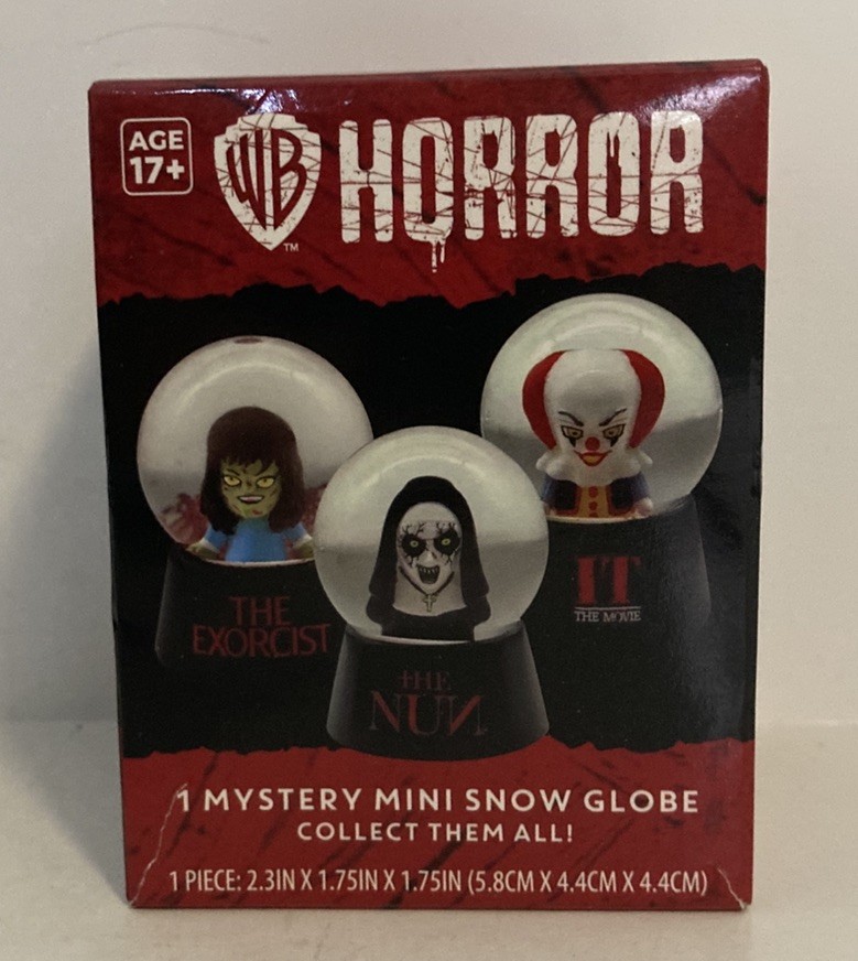 NIB 2024 CultureFly WB Horror Mystery Blind Box Halloween 2.3” Mini Snow Globe NIB 2024 CultureFly WB Horror Mystery Blind Box Halloween 2.3” Mini Snow Globe