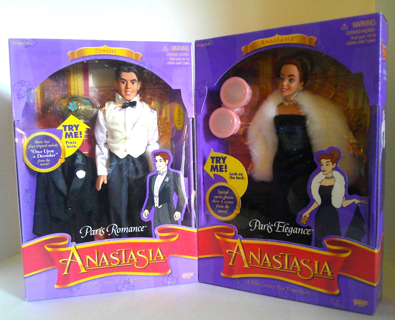 Gallob - Anastasia & Dimitri - Paris Romance & Elegance - 2 Doll Set -1997 -NEW Gallob - Anastasia & Dimitri - Paris Romance & Elegance - 2 Doll Set -1997 -NEW