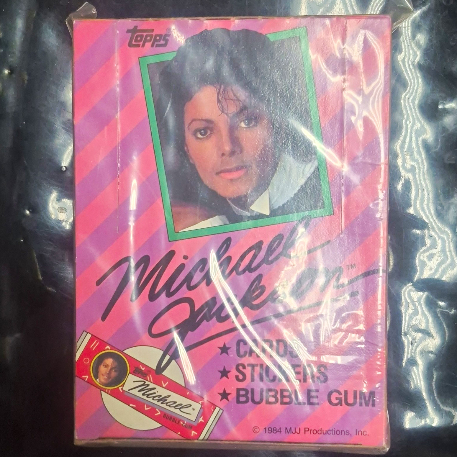 Topps 1984 Michael Jackson Sealed Trading Card Box 36 Cards Stickers Gum Topps 1984 Michael Jackson Sealed Trading Card Box 36 Cards Stickers Gum