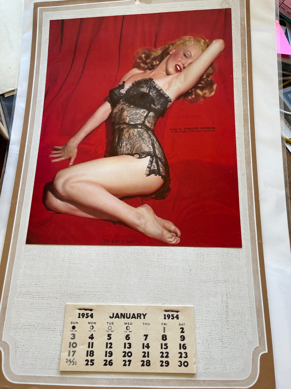 1954 Original Marilyn Monroe Calandar \