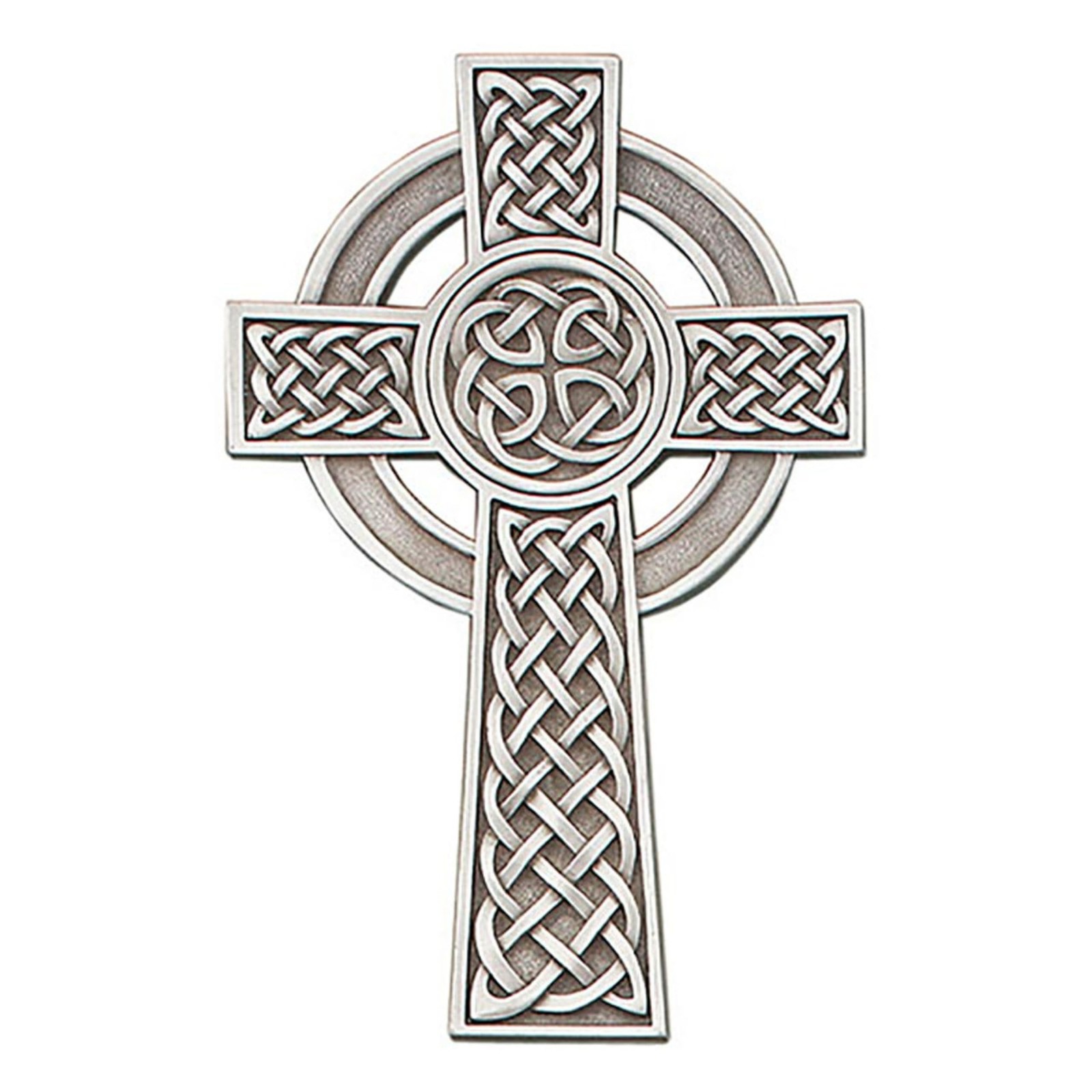 Christian Brands Pewter Knotted Celtic Hanging Wall Cross 8\