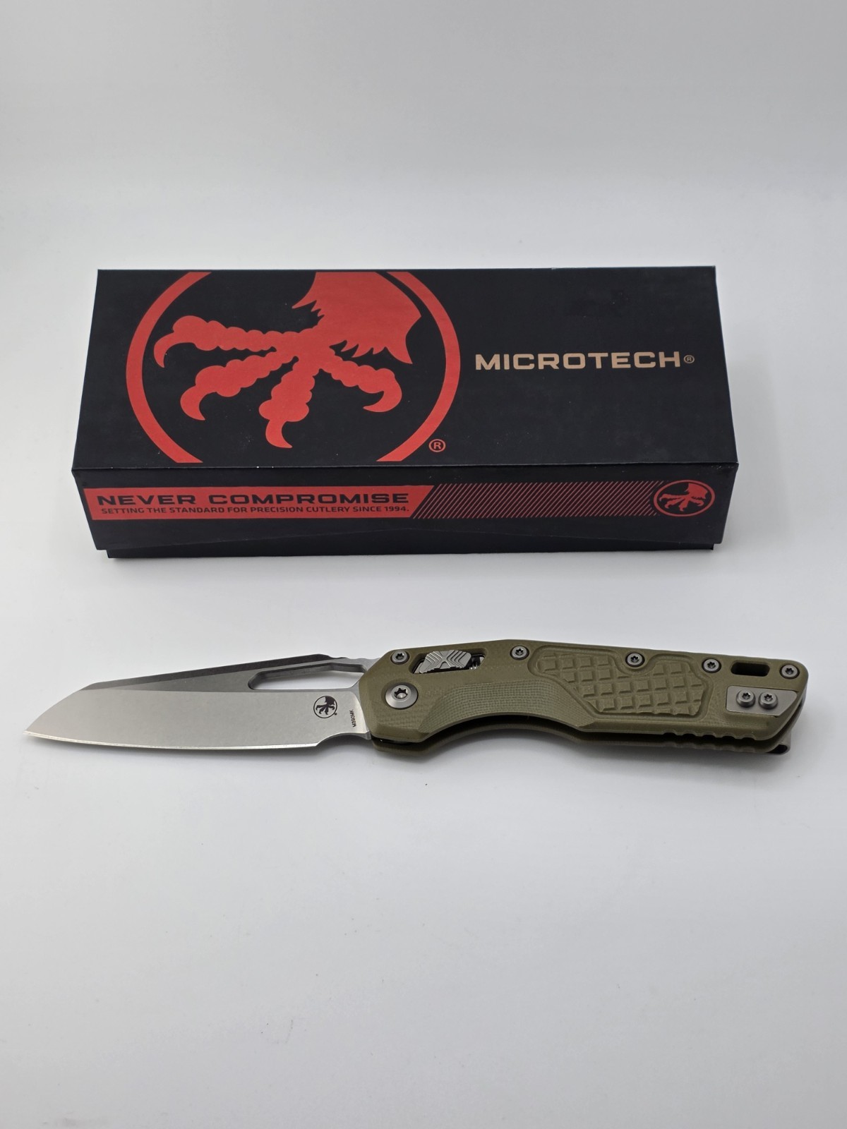 Microtech MSI S/E 210-10 FRGTODLM M390MK OD Green Frag G10 USA