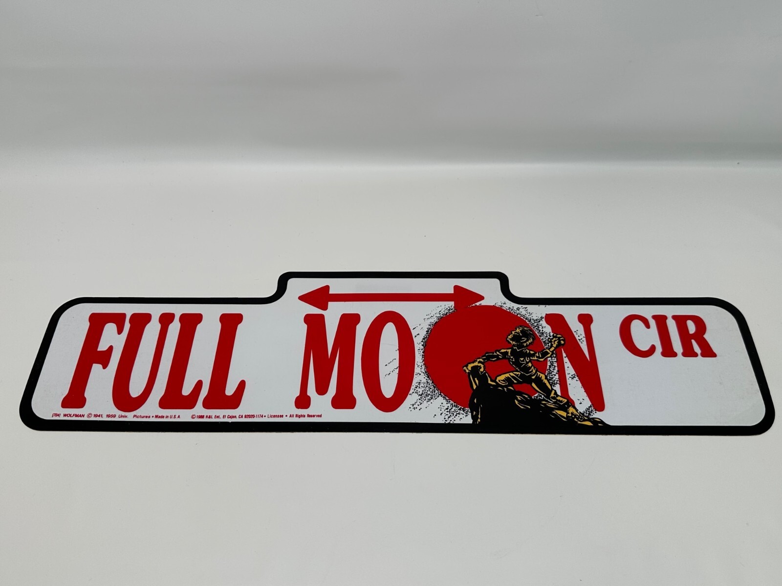 Vtg 1988 H&L Plastic Halloween Street Sign Dracula, Wolfman, Frankenstein PICK Vtg 1988 H&L Plastic Halloween Street Sign Dracula, Wolfman, Frankenstein PICK