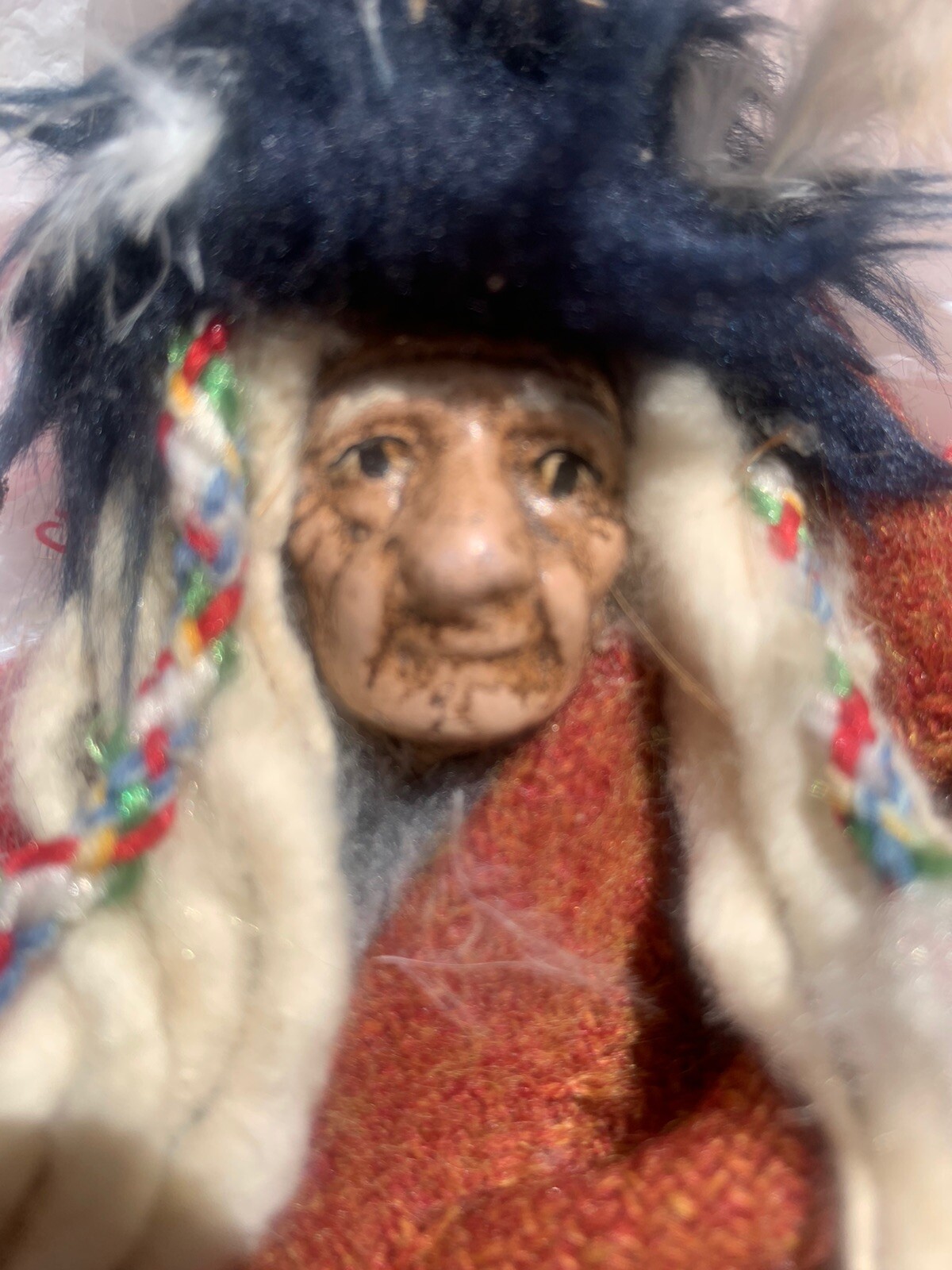 ANTIQUE NATIVE AMERICAN DOLL -PERHAPS ANCIENT - IN NATIVE WRAP